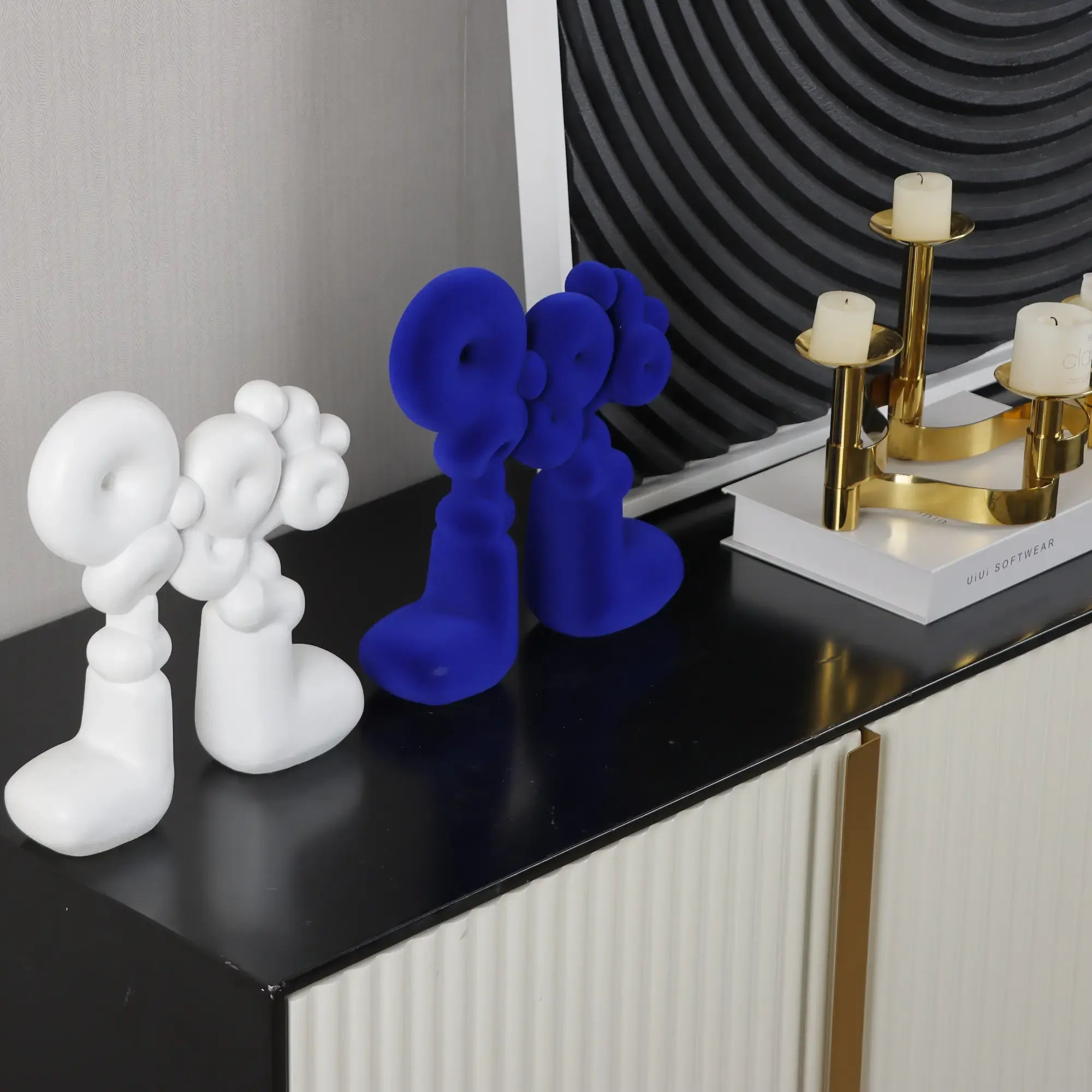 Samtdeko - TicTacToe-Figur - Deko-Objekt Pop-Art Dekofigur aus Samt Marino Default Title