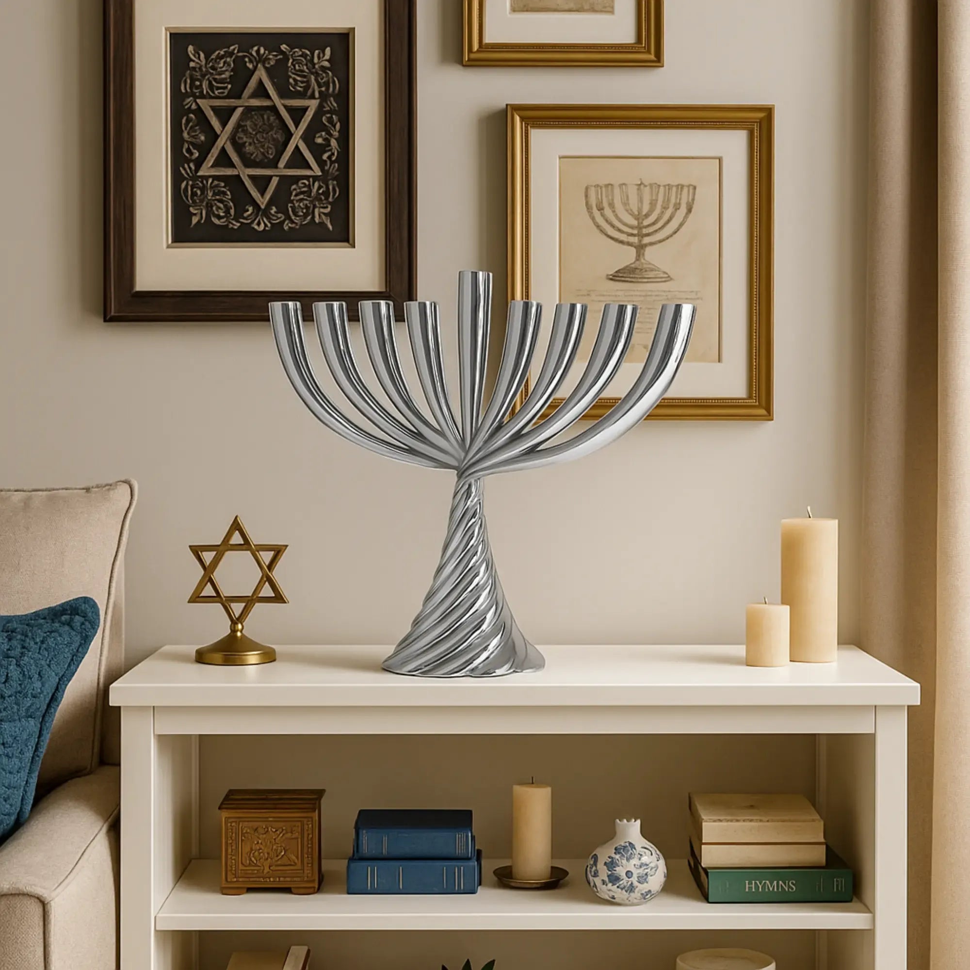 Kerzenständer - Chanukka-Menora - Design Kerzenständer 9 Flammig Chanukkia