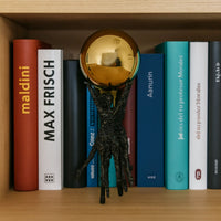 Dekofigur - mit Goldkugel - Metallskulptur Symbolfigur Teatro