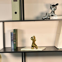 Dekofigur - Abstrakte Skulptur glänzende biomorphe Figur Danseuse Aurea