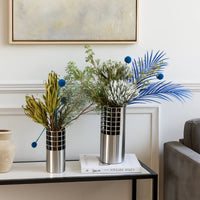 Edelstahlvase - Urban-Loft - Trockenblumenvase Metallic Loft