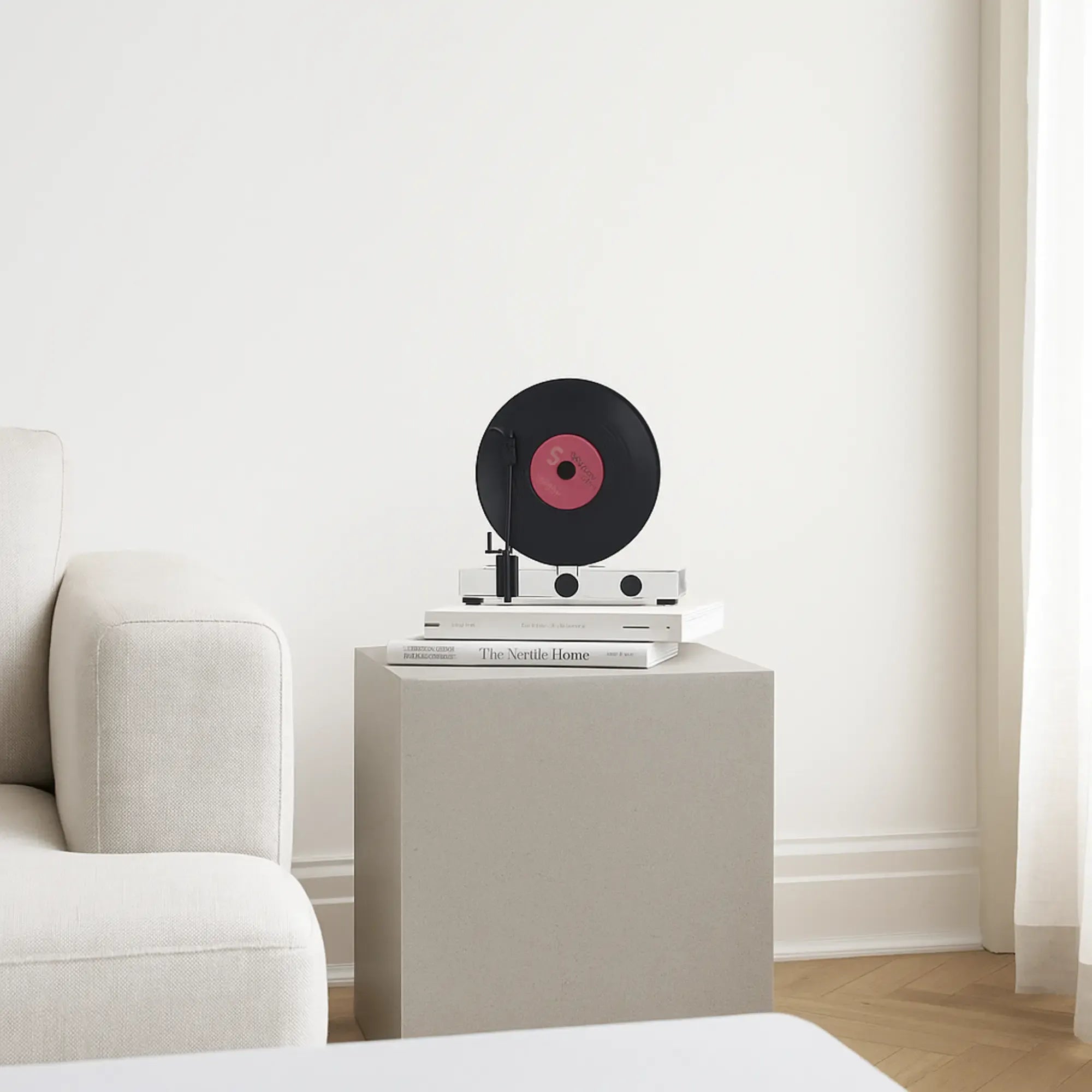 Dekoobjekt - für Tische und Regale - Dekoratives Plattenspieler Retro Grammophon