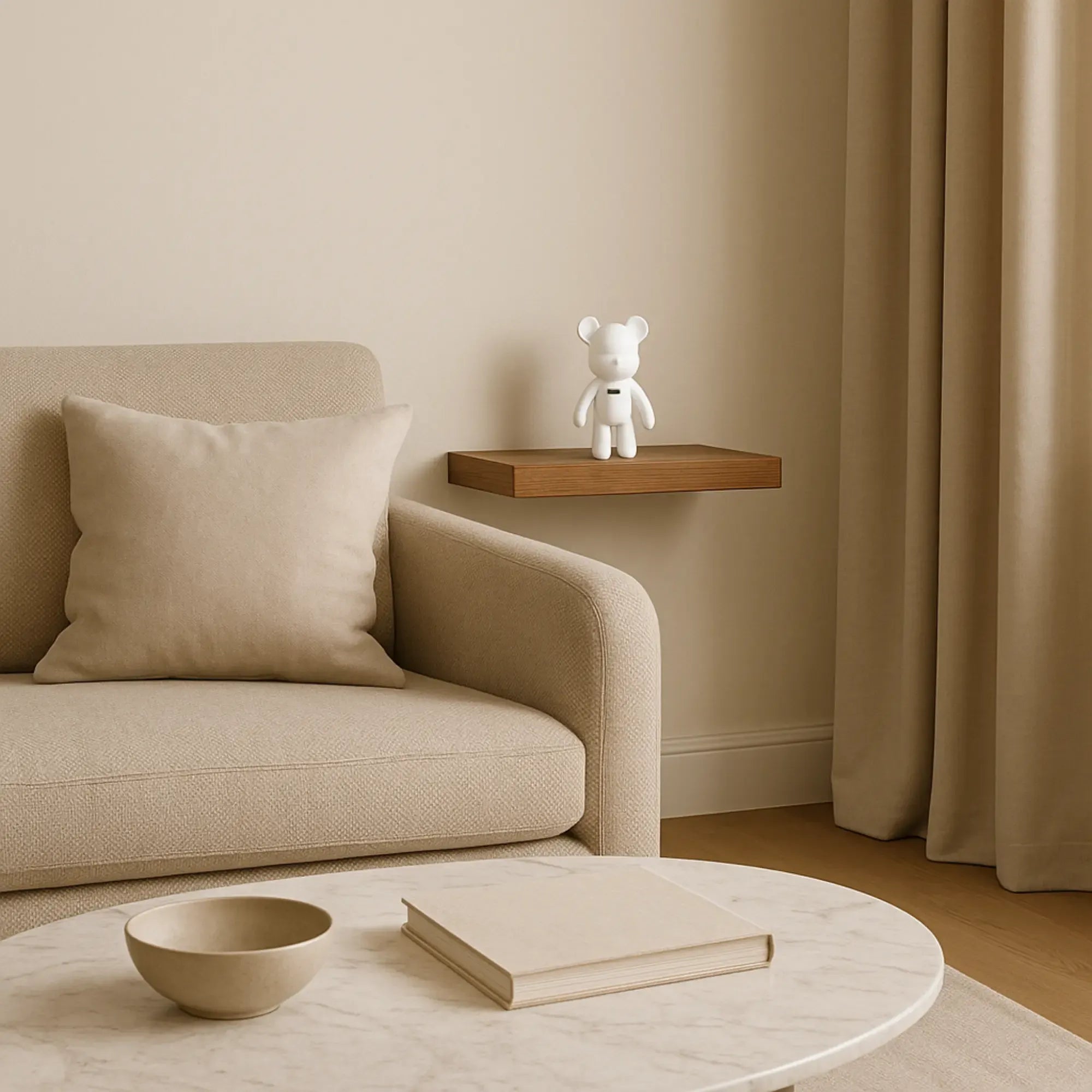 Tierfigur - bearbrickdesign - Dekobär groß Bärenskulptur Urban-Bear aufgestellt im Interieur