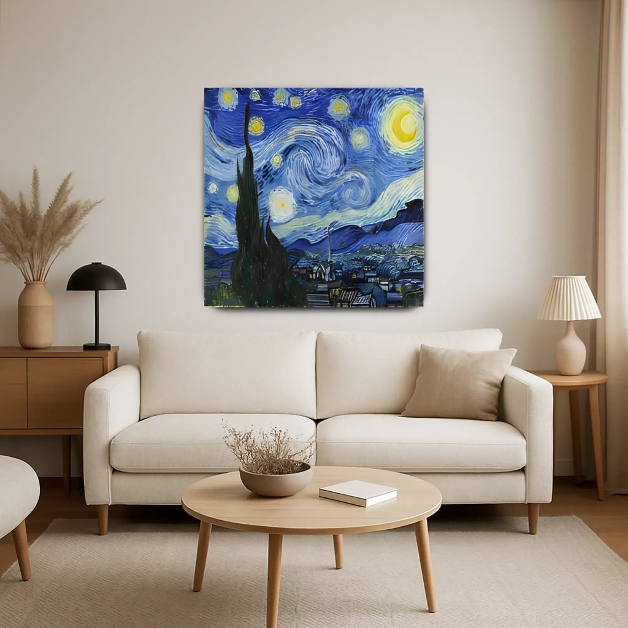 Großes Gemälde - Van Goghs Sternennacht, Reproduktion - Noche Estrellada