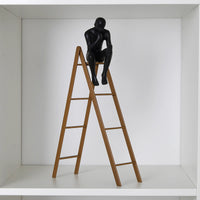 Denkerfigur - auf Leiter - Leiter Skulptur Rodin Hondo