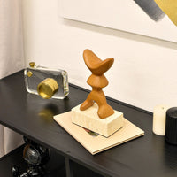 Dekoobjekt - Abstrakte Designskulptur, Metall Kunstobjekt - Skulptur organisch-abstrakte Loft-Form Morphé Terra