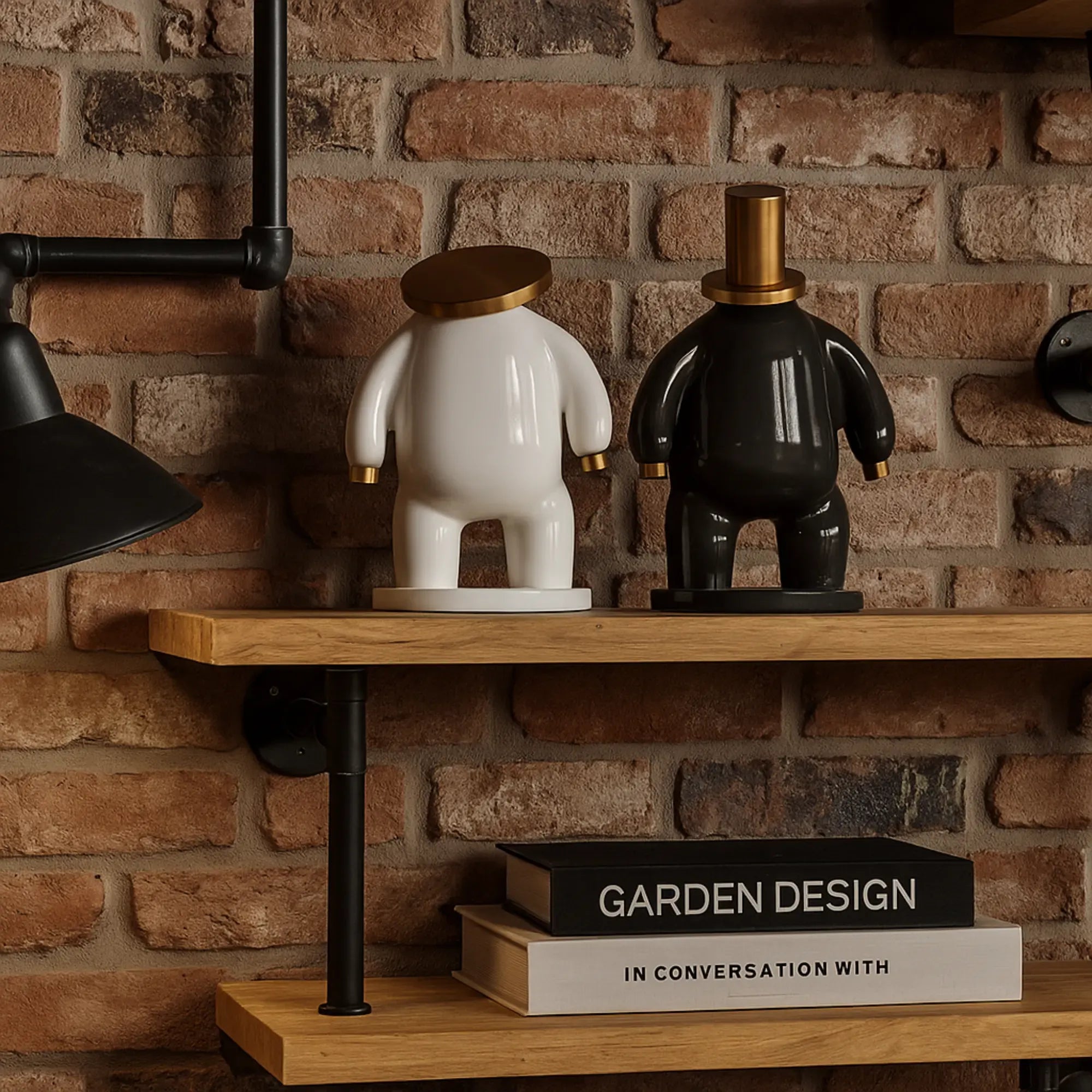 Dekofigur - Designer Pop-Art Skulptur - Skulptur Verspieltes Pop-Design Orbis Aurum Weiss