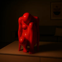 Frauenfigur - Frauenfigur Abstrakte Hochglanz Statue Figura Rubra