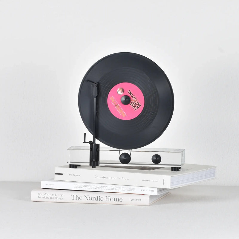 Dekoobjekt - für Tische und Regale - Dekoratives Plattenspieler Retro Grammophon
