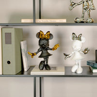 Zeichentrickfigur - Lachende Goldene Minnie Maus Sammlerstück - wel.Minnie Mouse