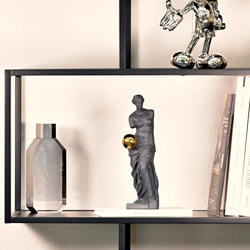 Dekofigur - Skulptur Klassische Büste mit goldener Sphäre Venus Aurea