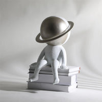 Dekofigur - astronautenstil mit Ring - Deko-Objekt für Regal Marsianer