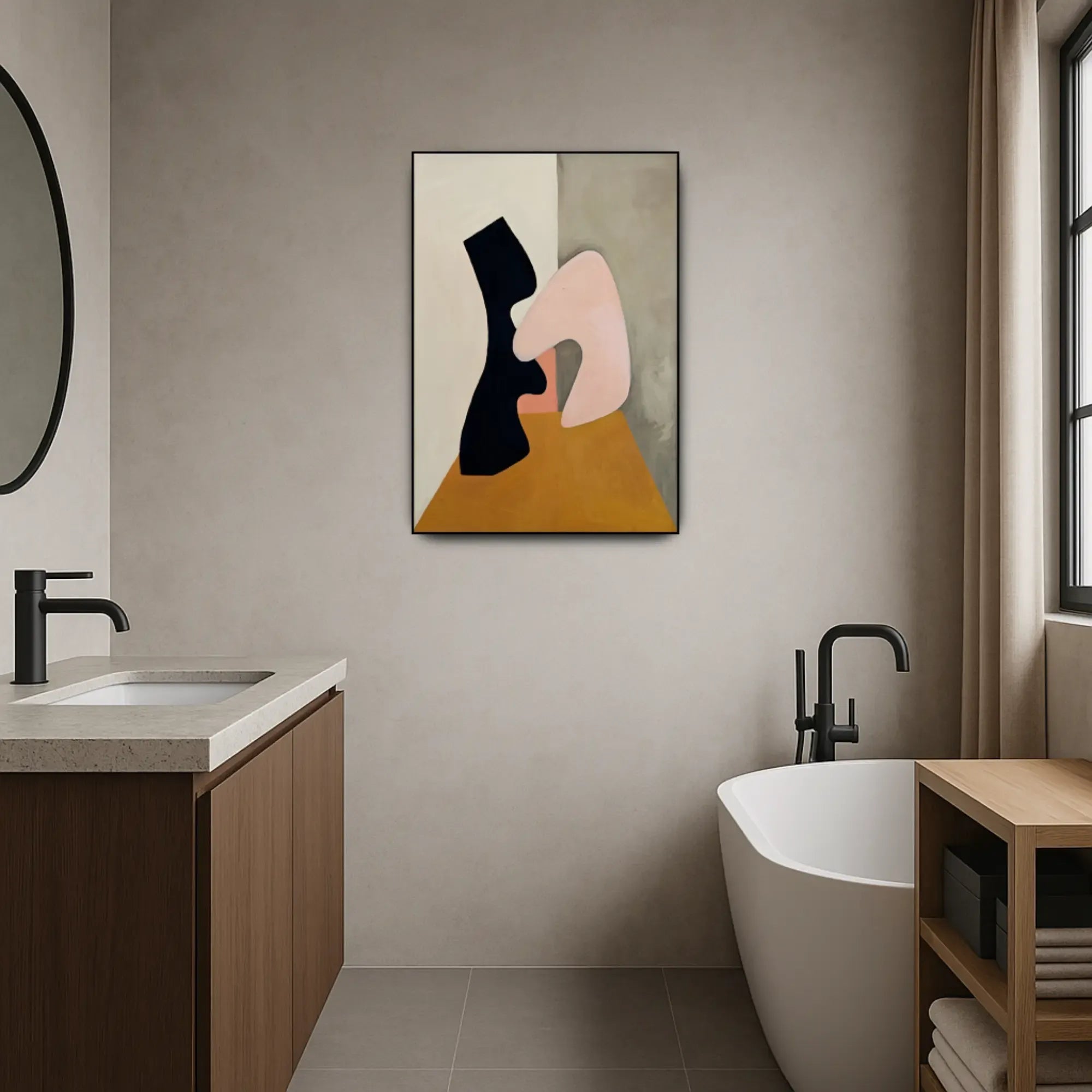 Großes Gemälde - Formas Silenciosas