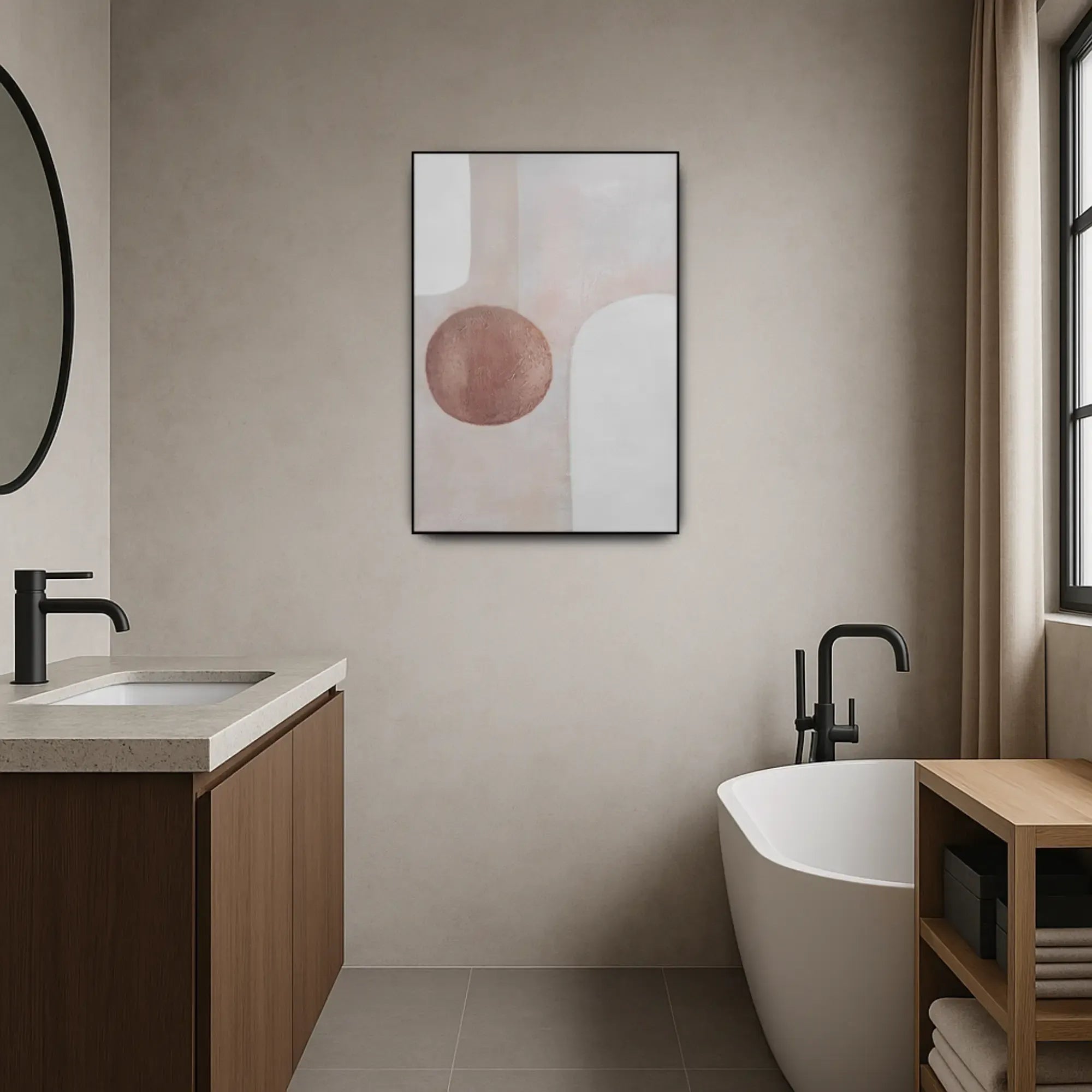 Großes Gemälde - Equilibrio Silencioso