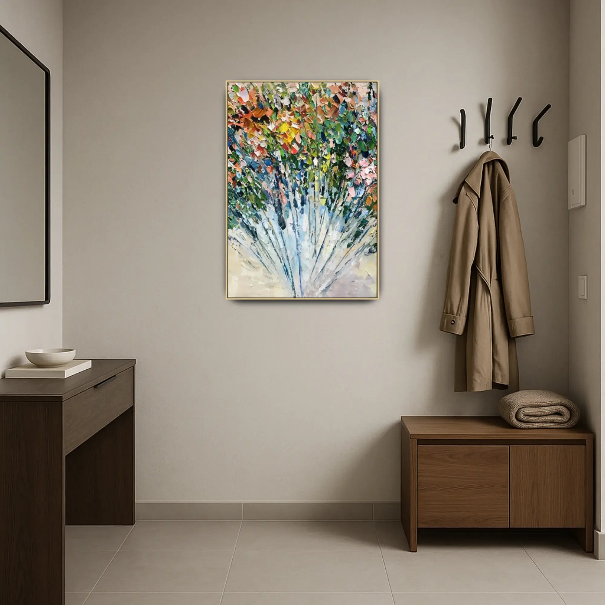 Großes Gemälde - Ráfaga Floral