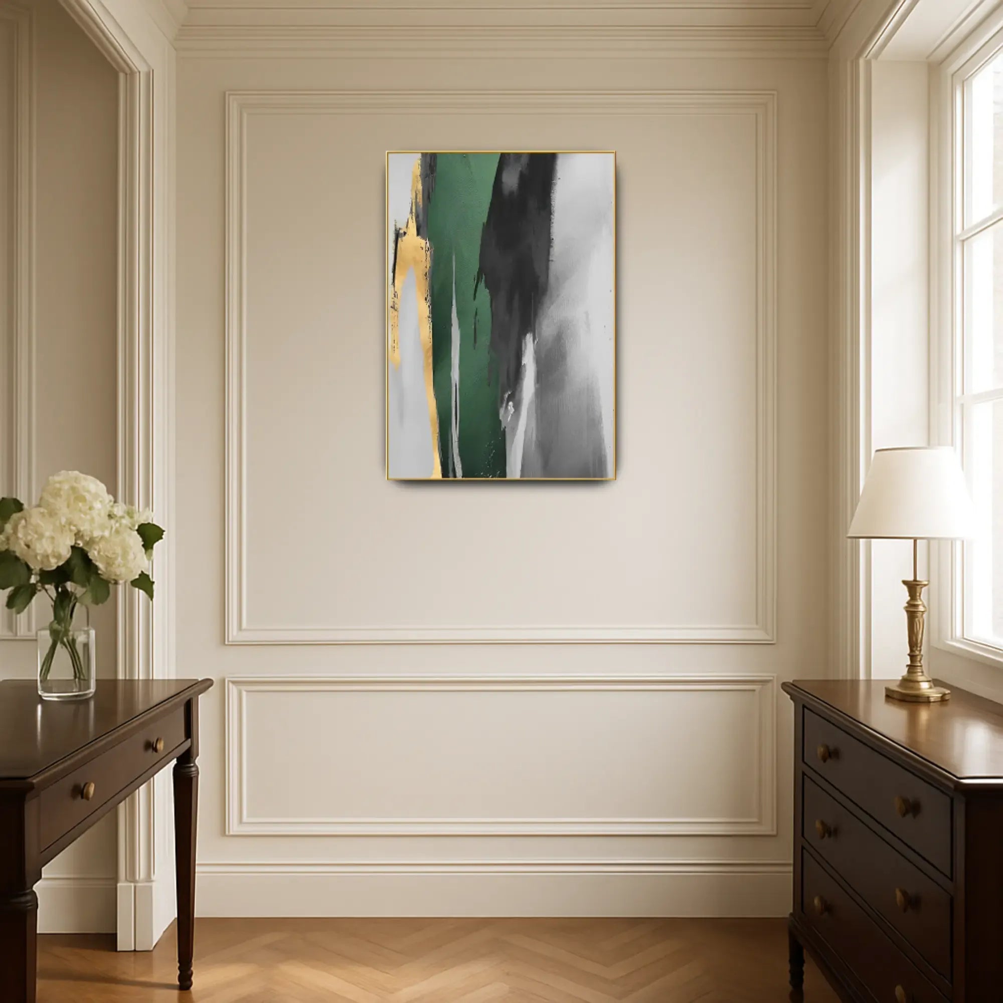 Großes Gemälde - Flujo de Esmeralda