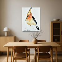 Großes Aquarellbild - Aquarellbild Edle Wandkunst Psittacus Émotion