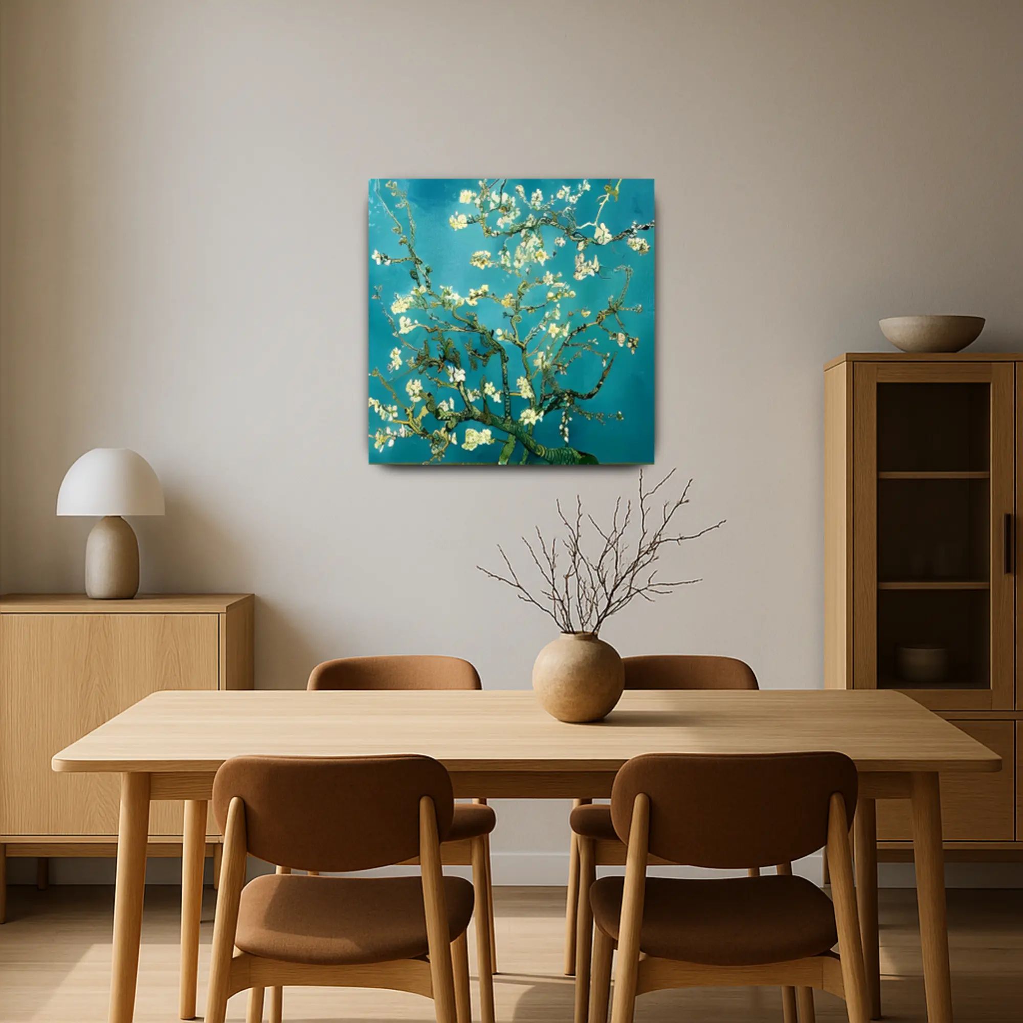 Großes Gemälde - Van Goghs Blühender Mandelbaumzweig, Reproduktion - Ramas en Flor Default Title