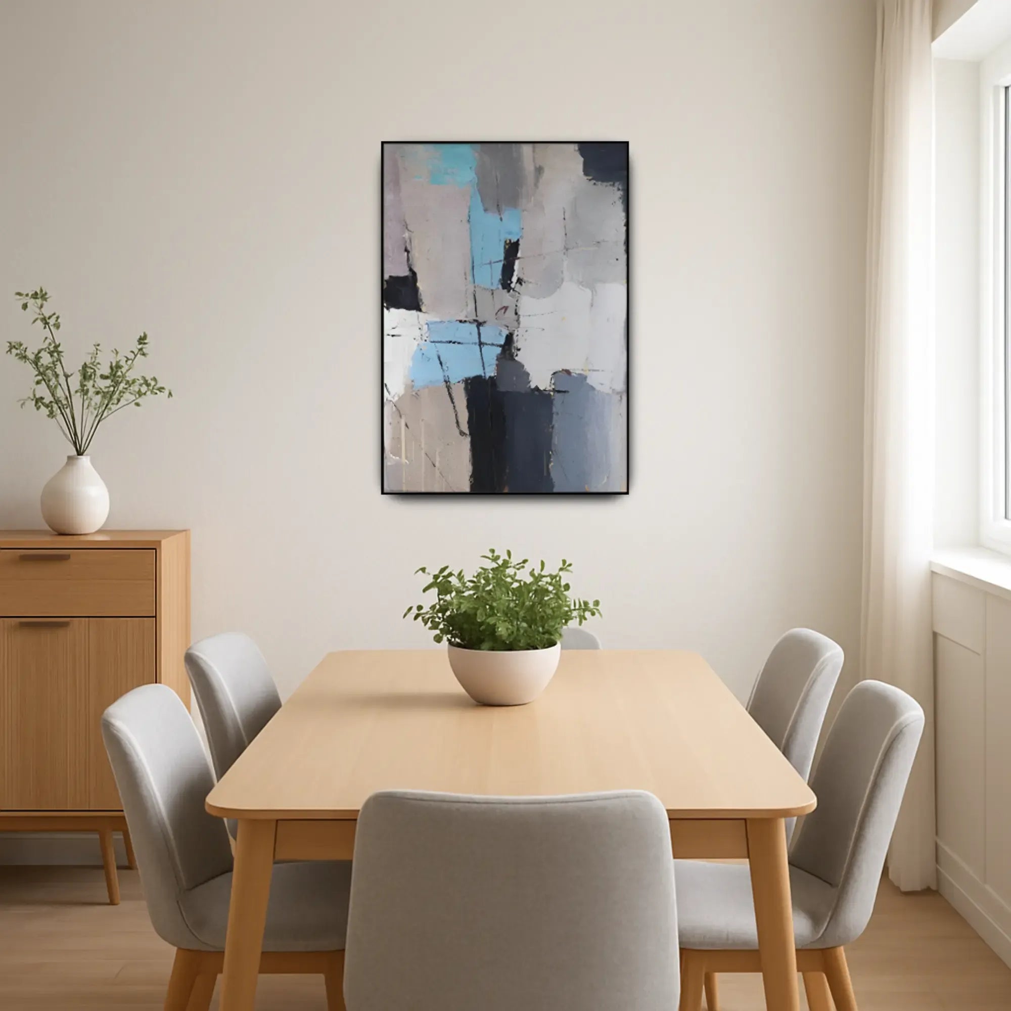 Großes Gemälde - Composición Urbana