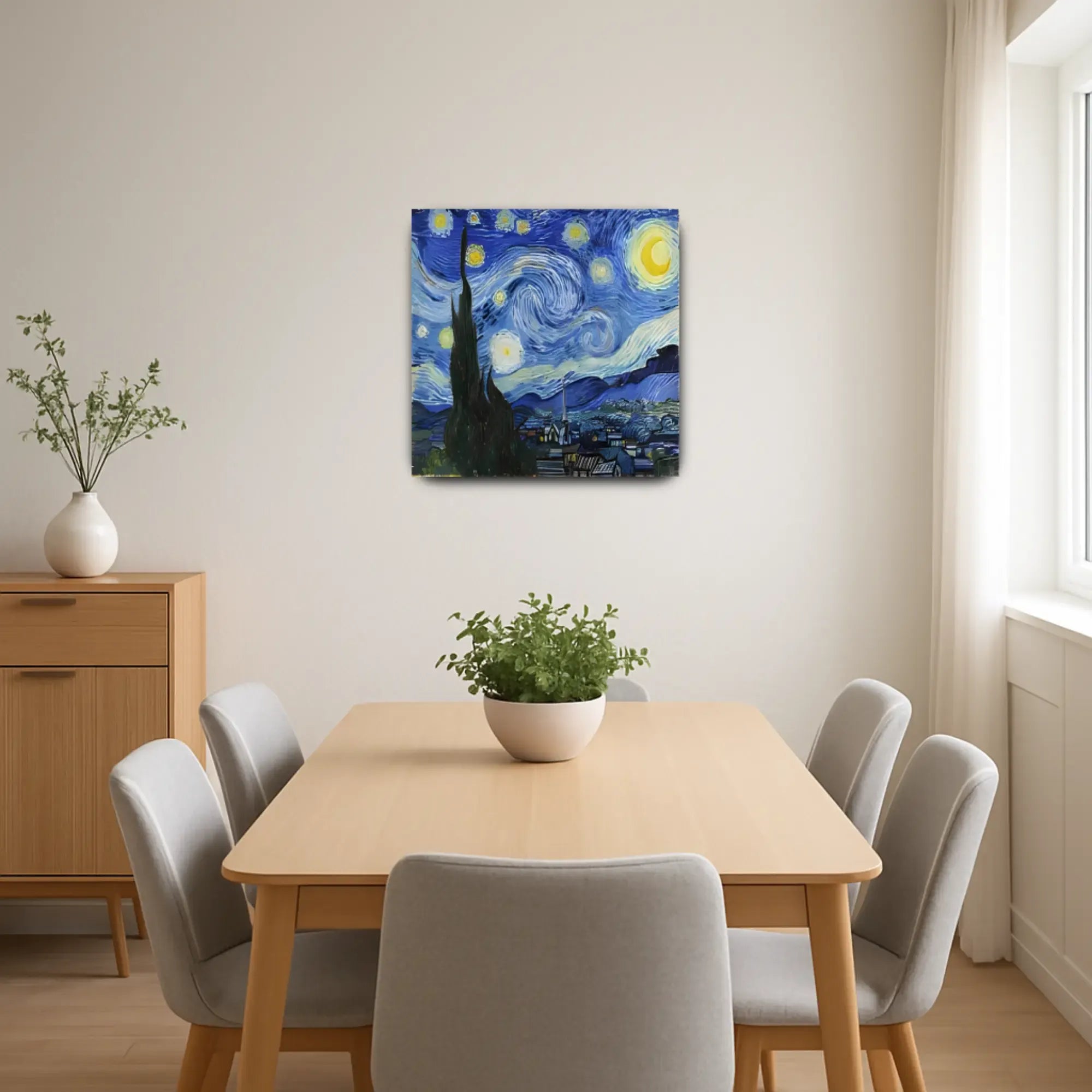 Großes Gemälde - Van Goghs Sternennacht, Reproduktion - Noche Estrellada