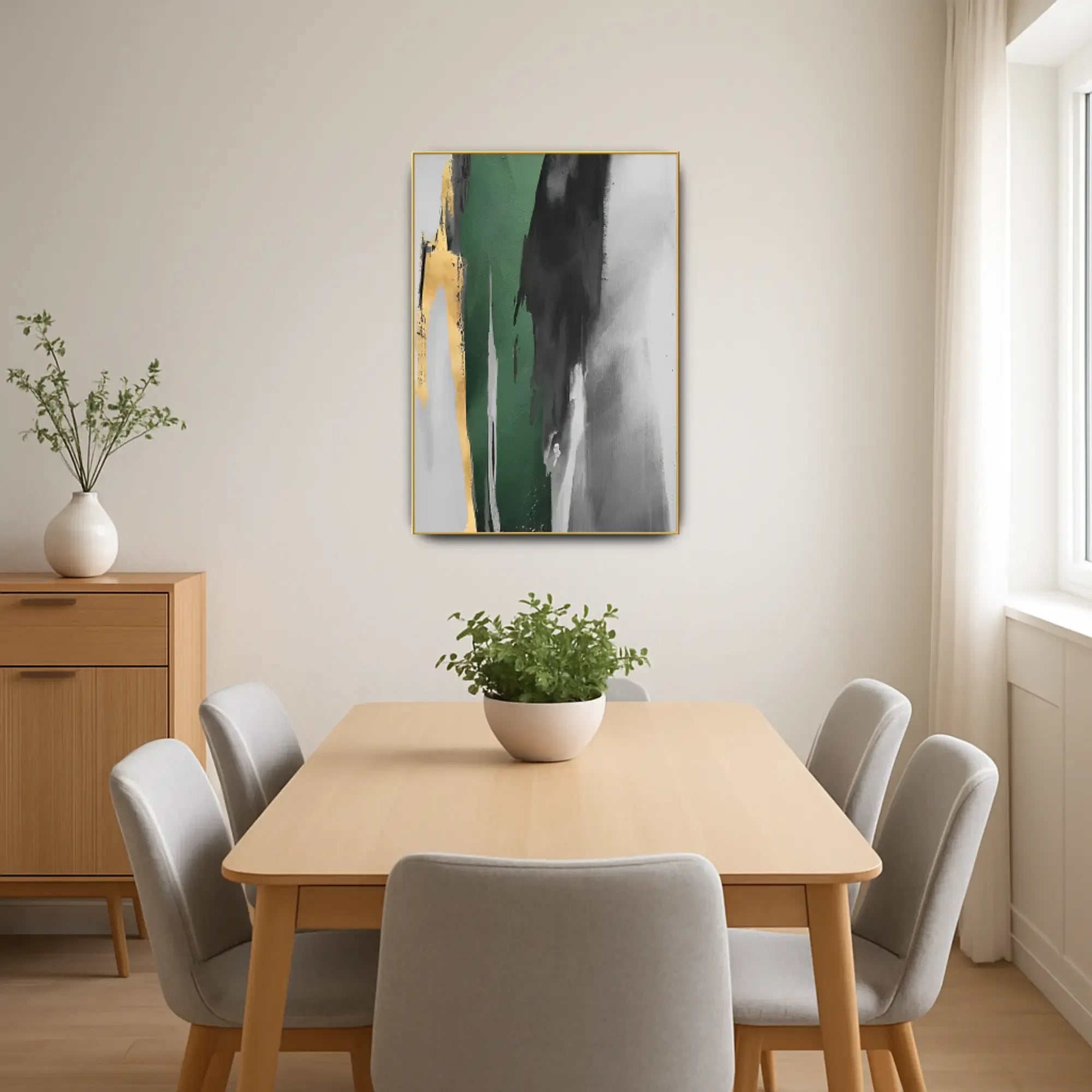 Großes Gemälde - Flujo de Esmeralda