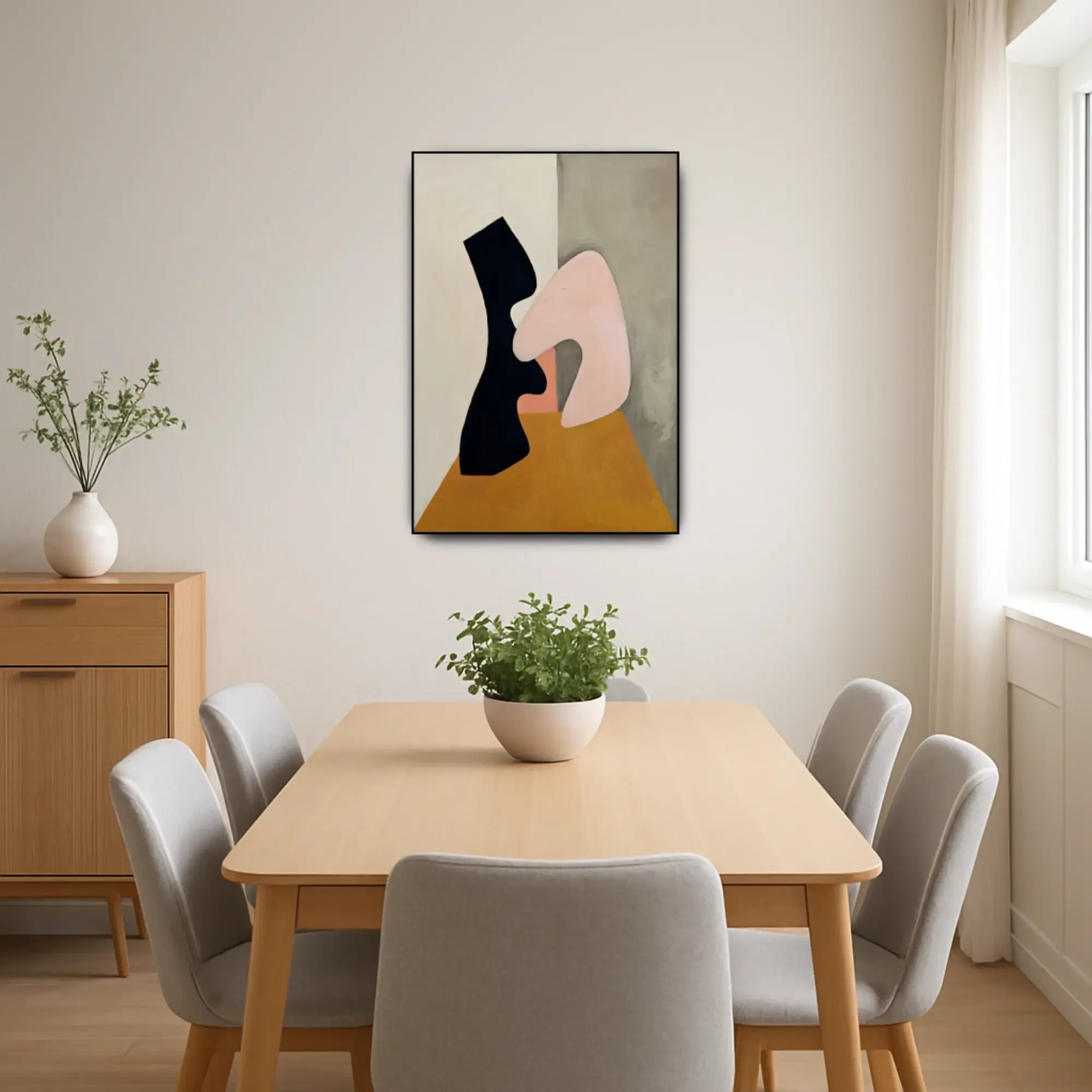 Großes Gemälde - Formas Silenciosas