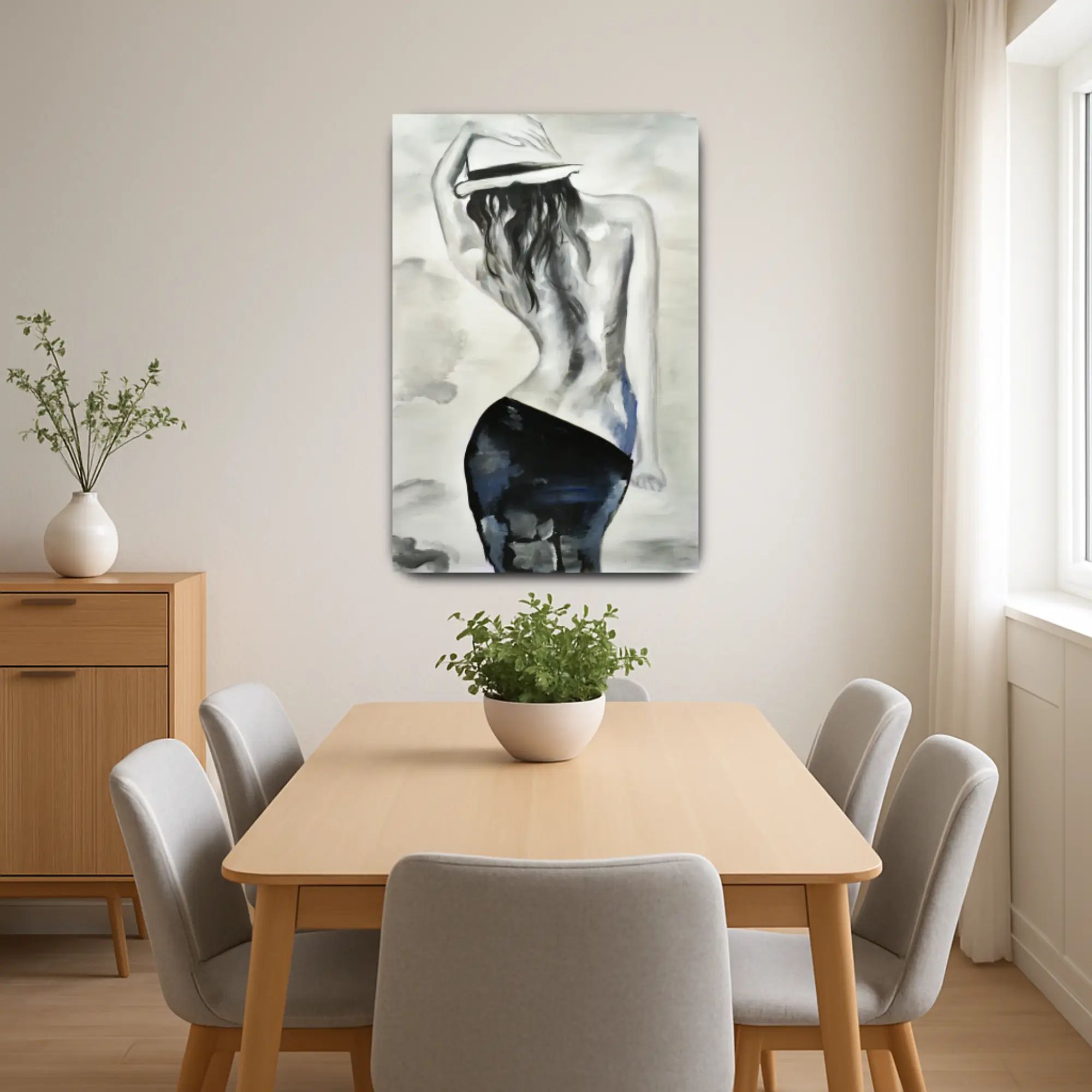 Großes Gemälde - Silhouette der Eleganz Default Title
