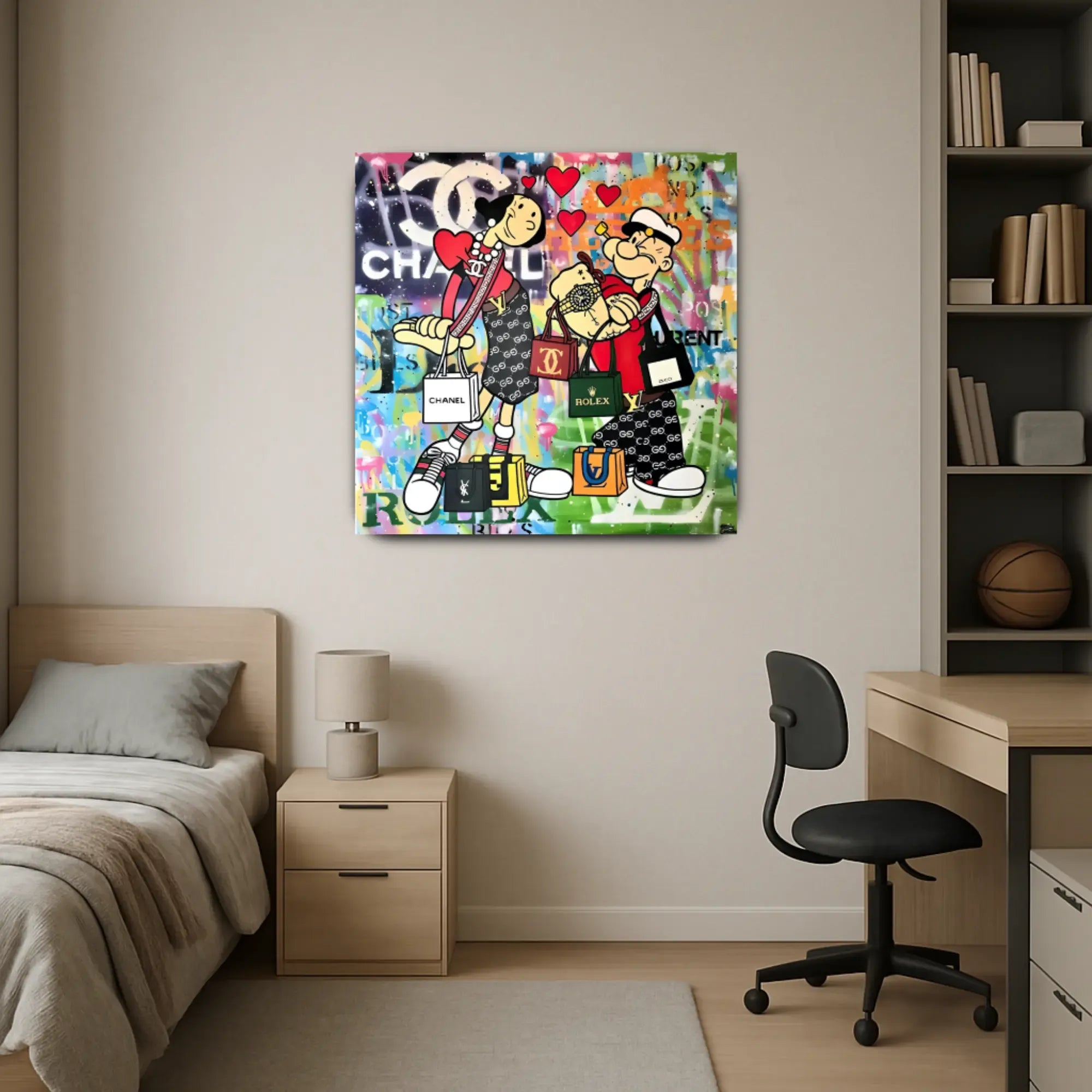 Großes Gemälde - Luxury Love