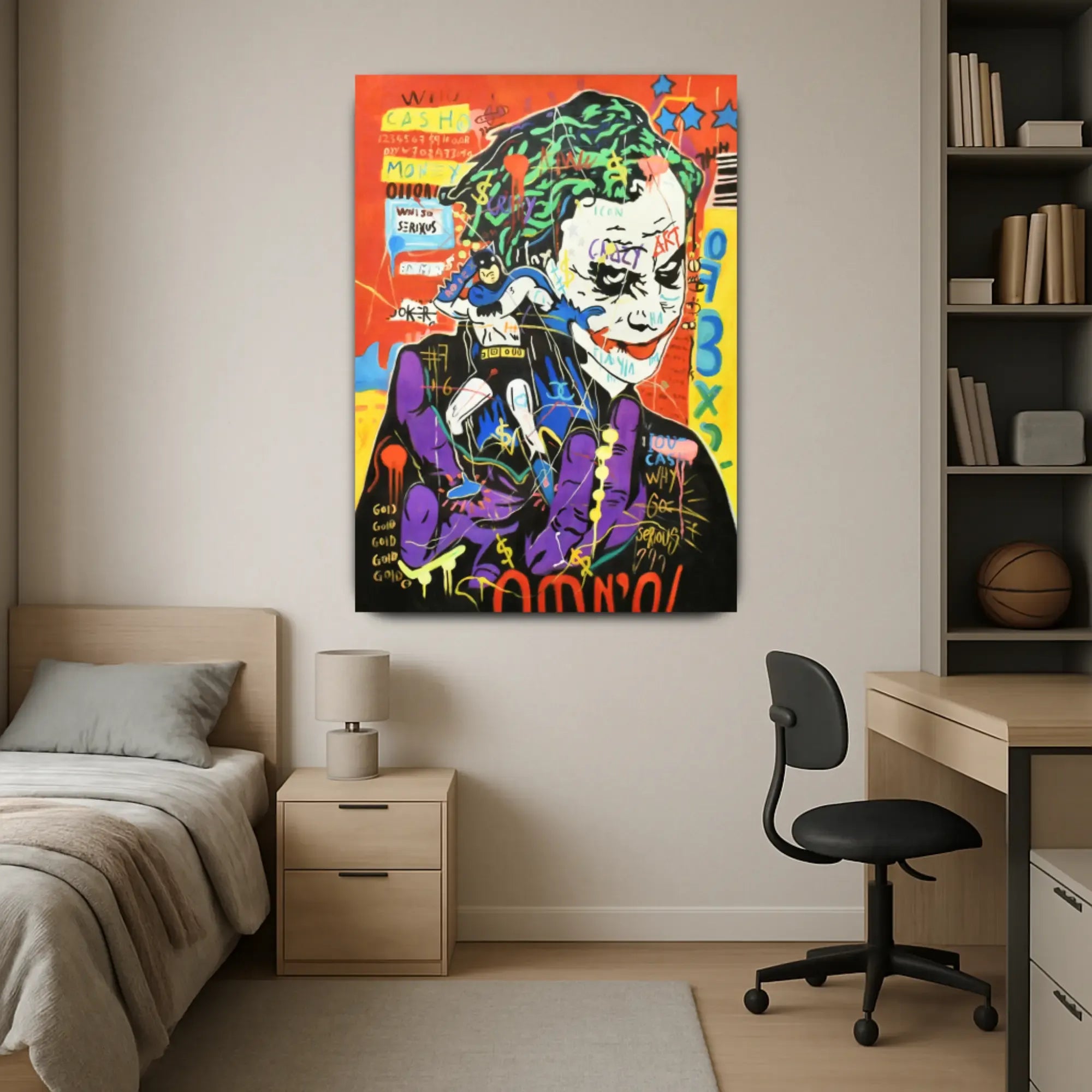 Großes Gemälde - Chaos & Joker