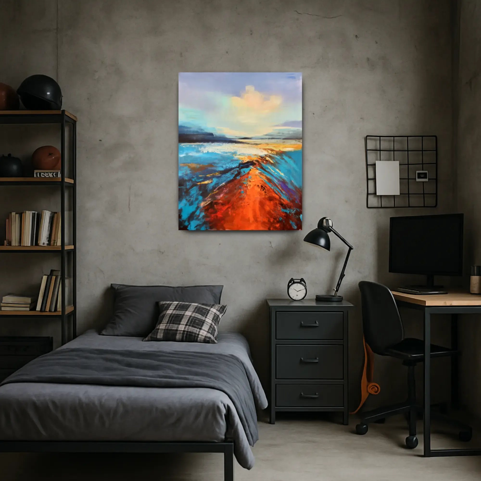 Großes Gemälde - Horizonte des Lichts