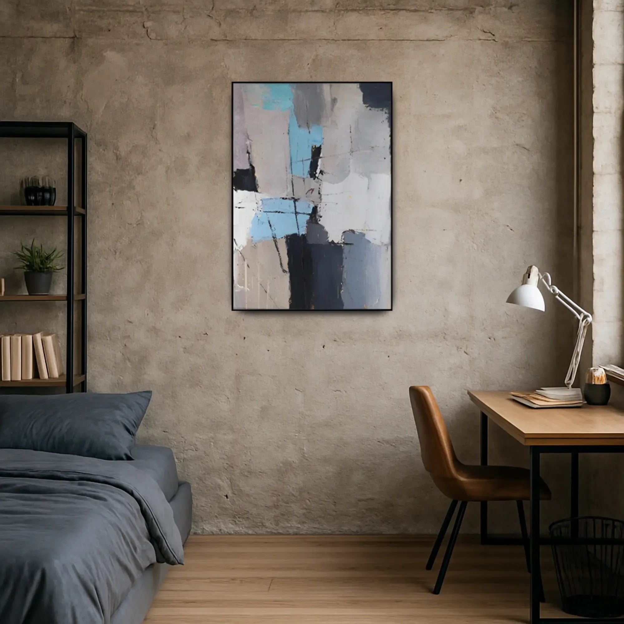 Großes Gemälde - Composición Urbana