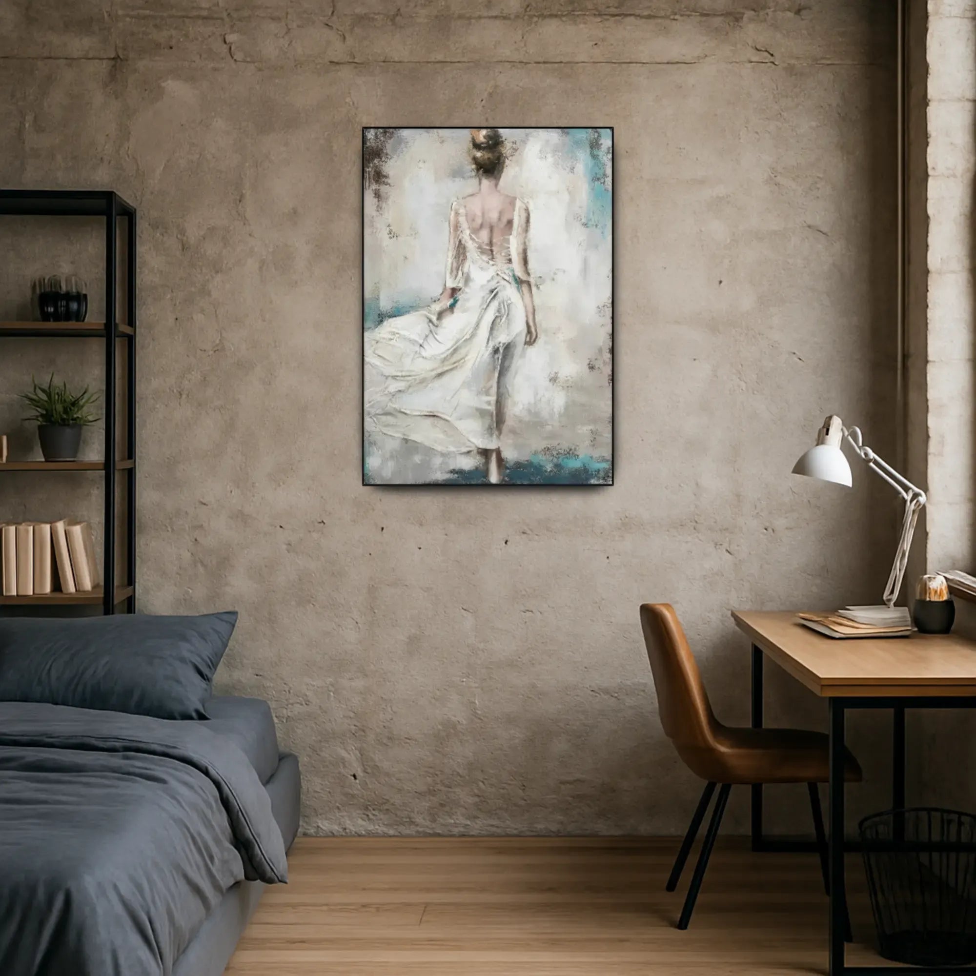 Großes Gemälde - Elegancia en Movimiento