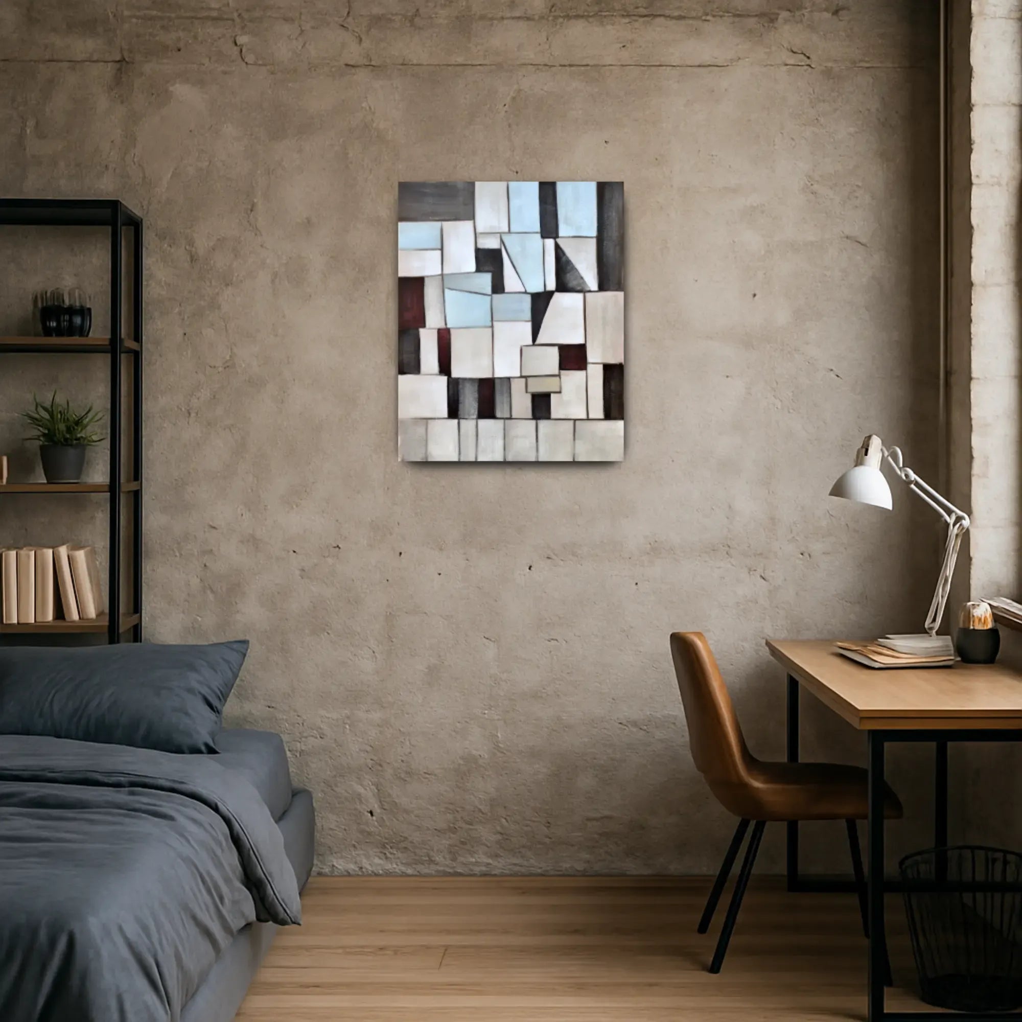 Großes Gemälde - Geometrie der Stille