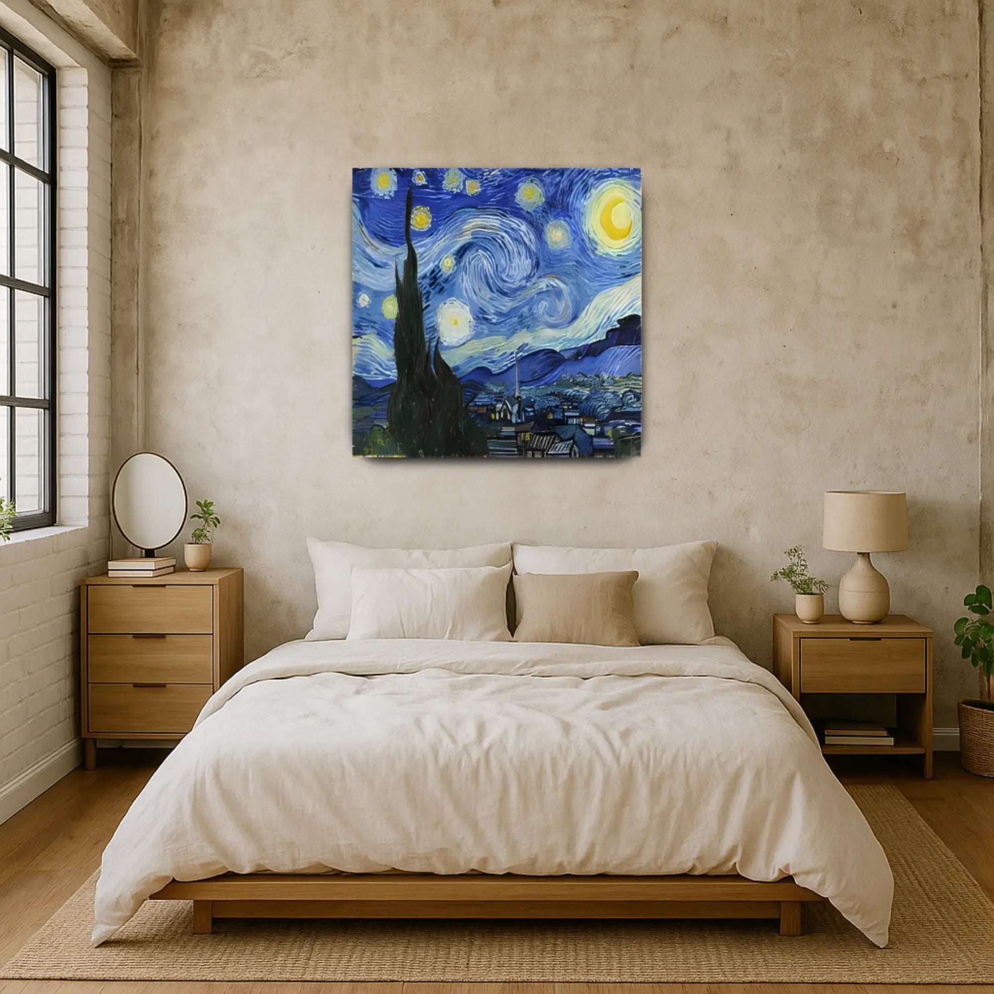 Großes Gemälde - Van Goghs Sternennacht, Reproduktion - Noche Estrellada