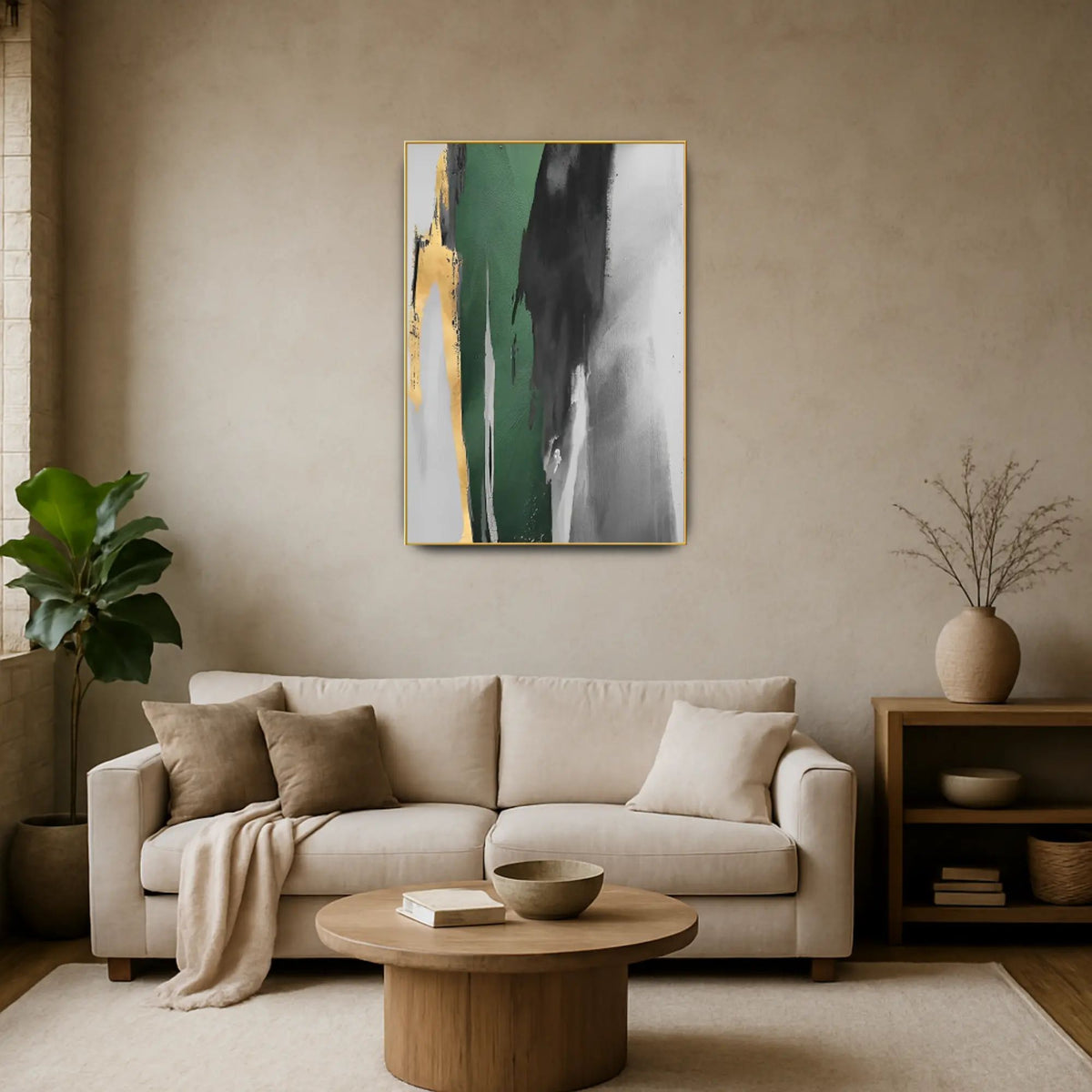 Großes Gemälde - Flujo de Esmeralda