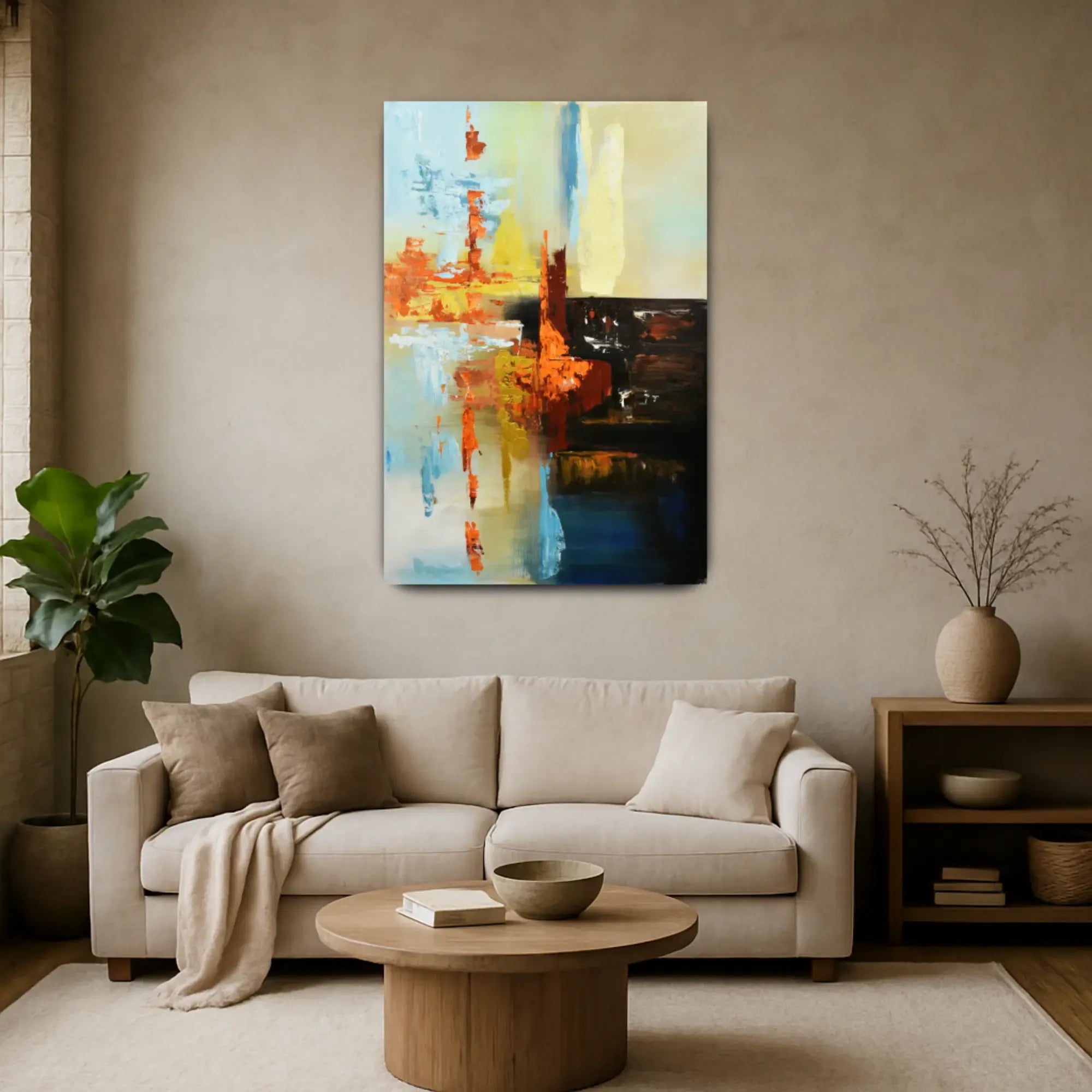 Großes Gemälde - Geheimnisse der Tiefe