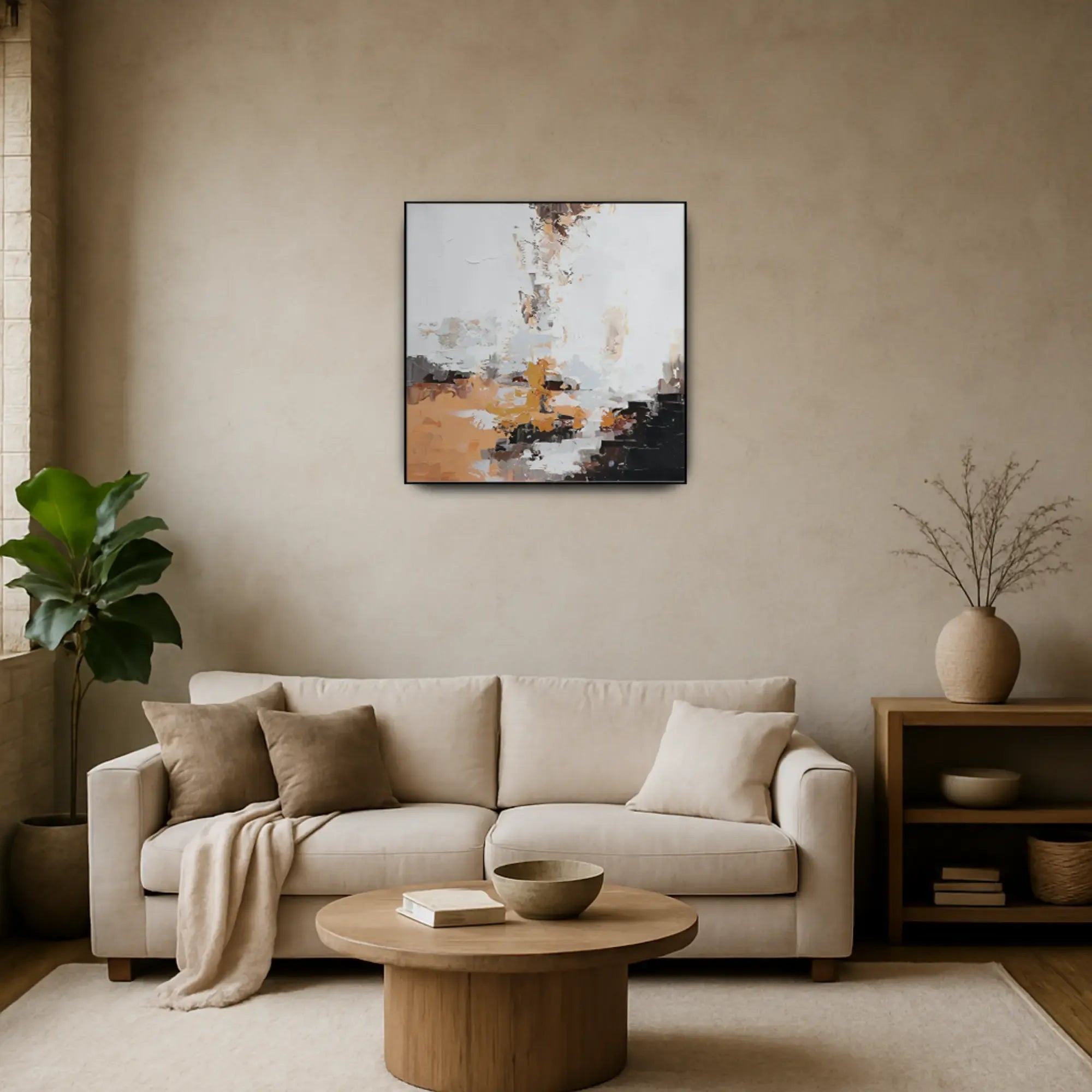 Großes Gemälde - Tranquillità Texturale