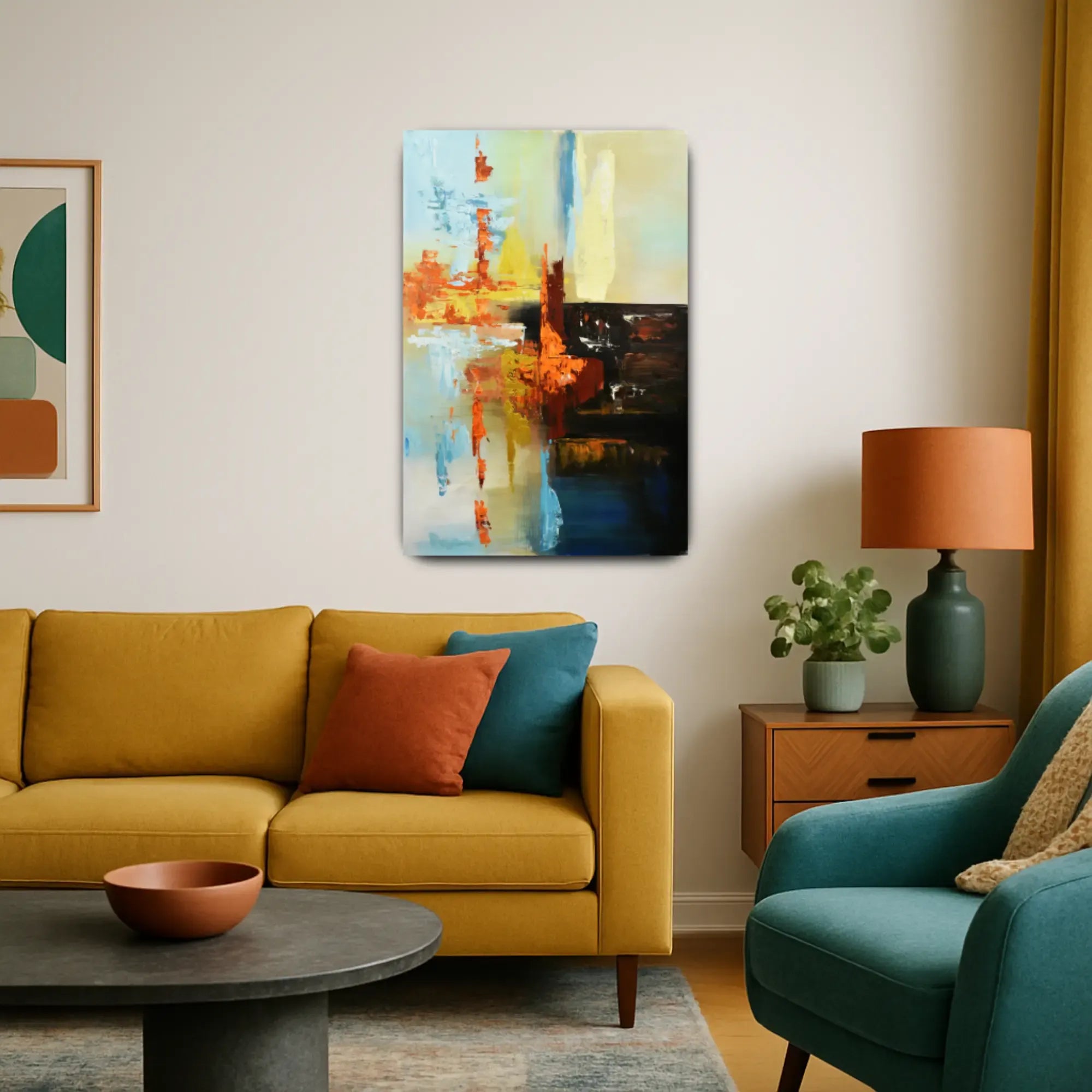 Großes Gemälde - Geheimnisse der Tiefe