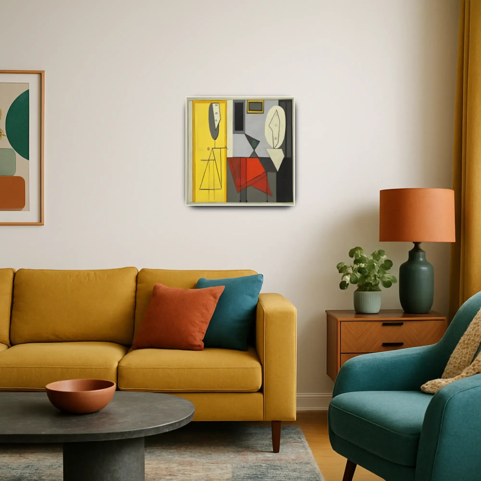 Großes Gemälde - Geometría de Encuentros