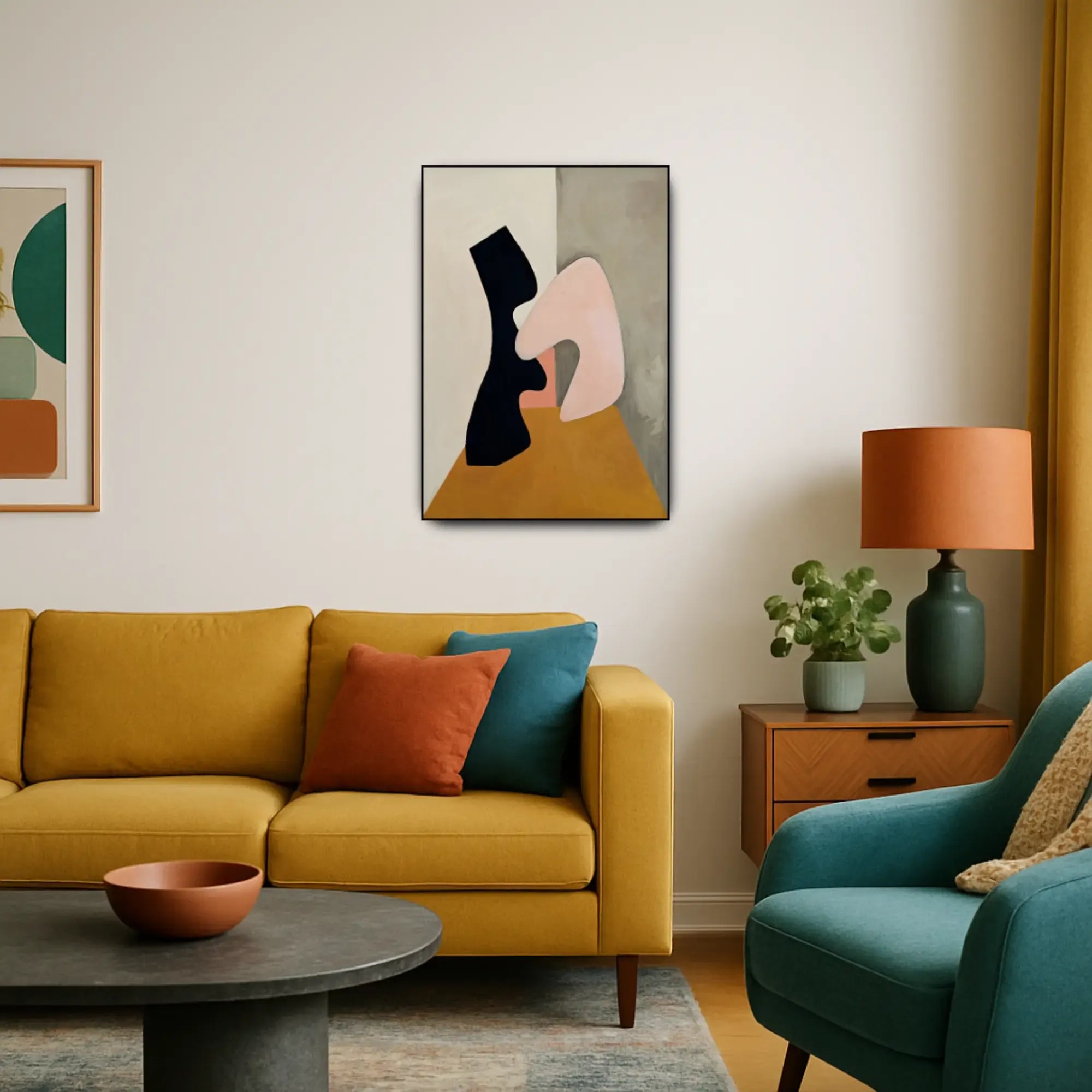 Großes Gemälde - Formas Silenciosas