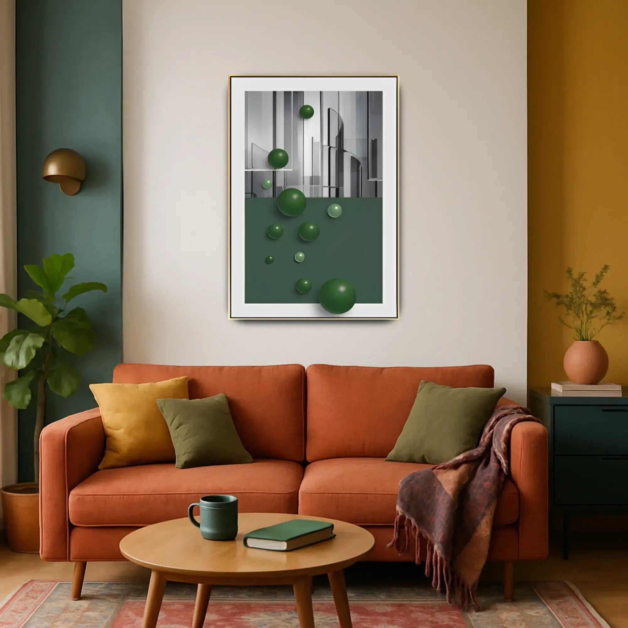 Großes Gemälde - Van Goghs Caféterrasse am Abend, Reproduktion - Esferas Urbanas