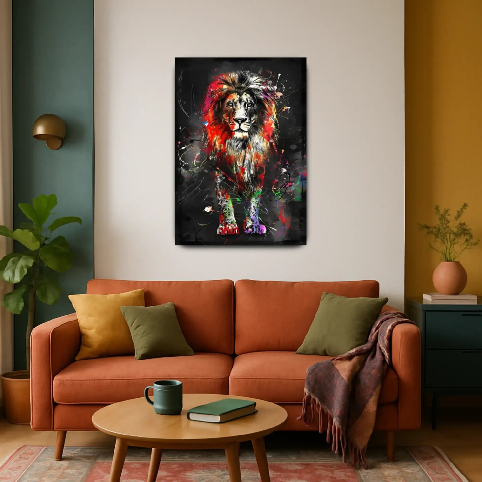 Großes Gemälde - Rey de Colores