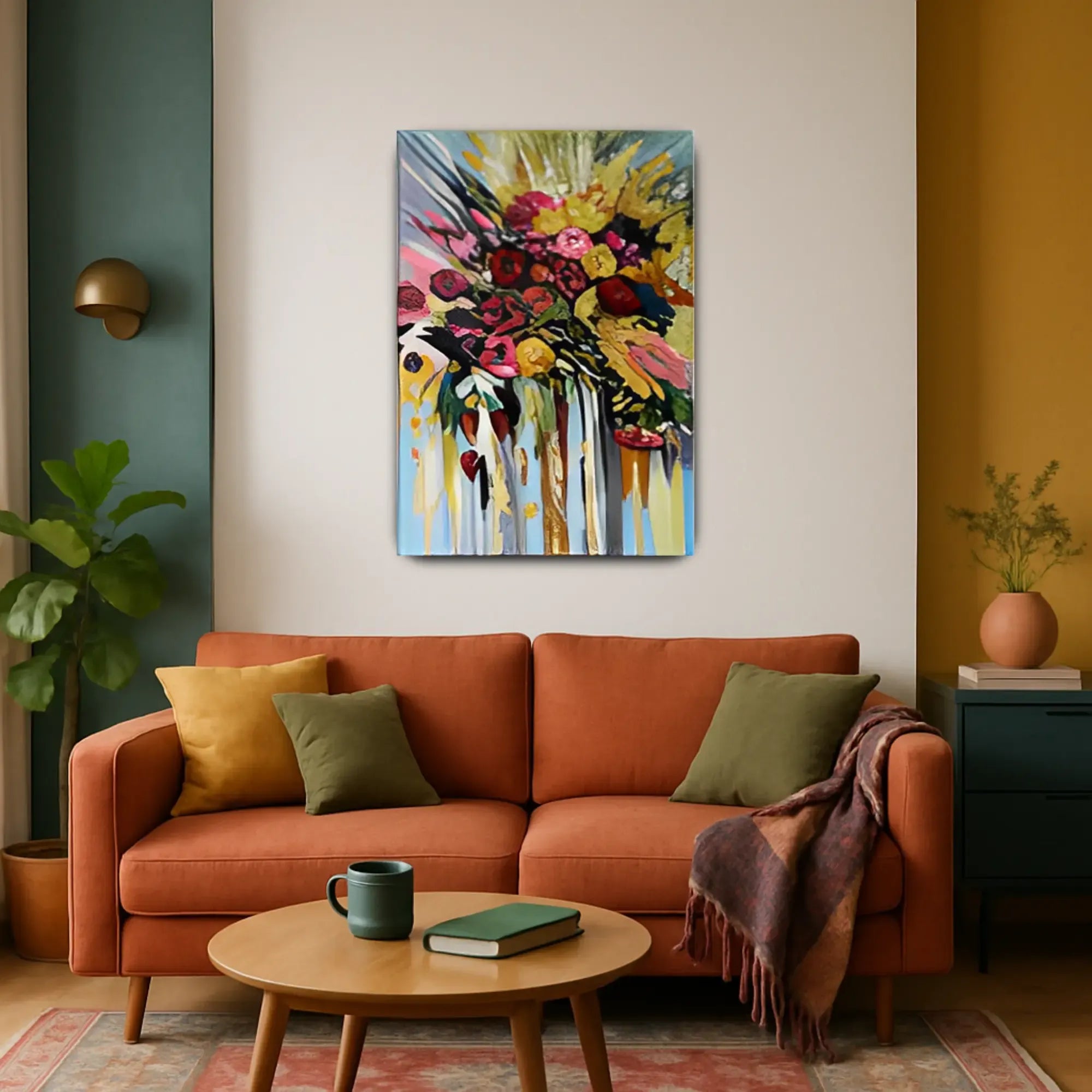 Großes Gemälde - Explosión Floral