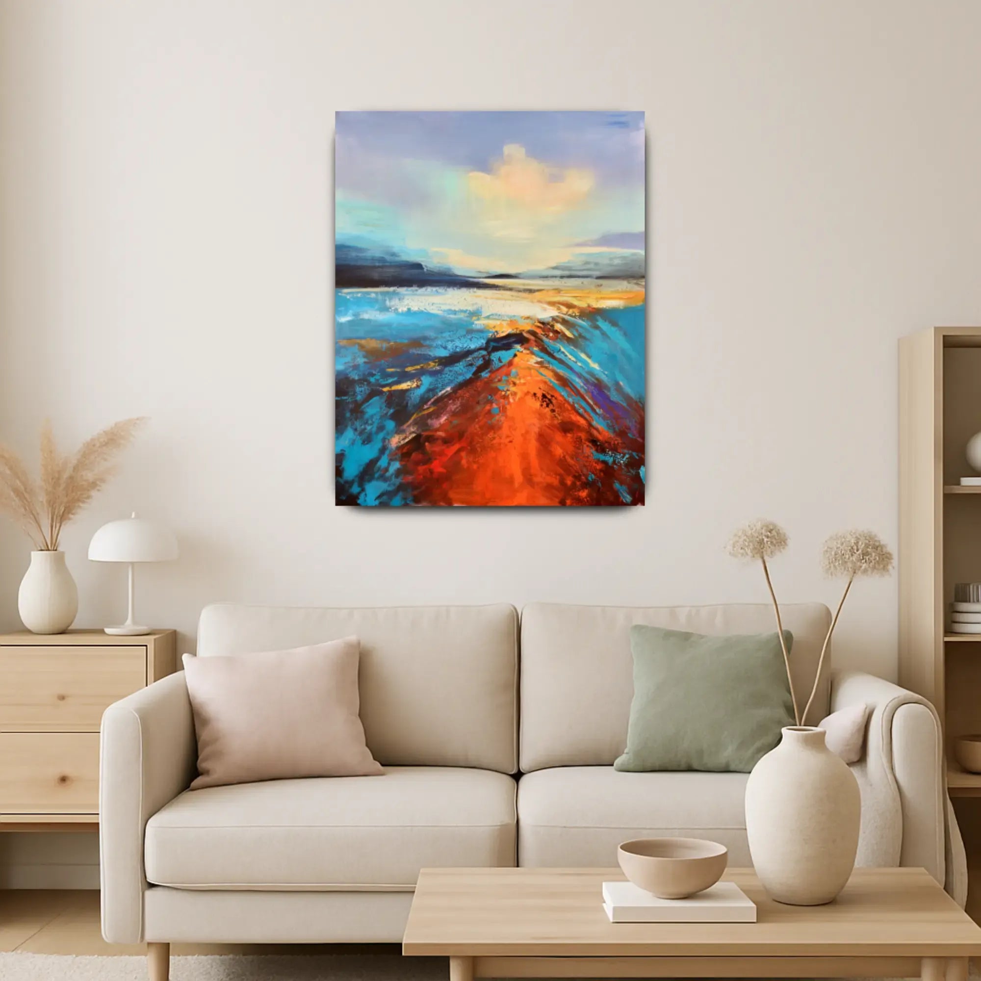 Großes Gemälde - Horizonte des Lichts