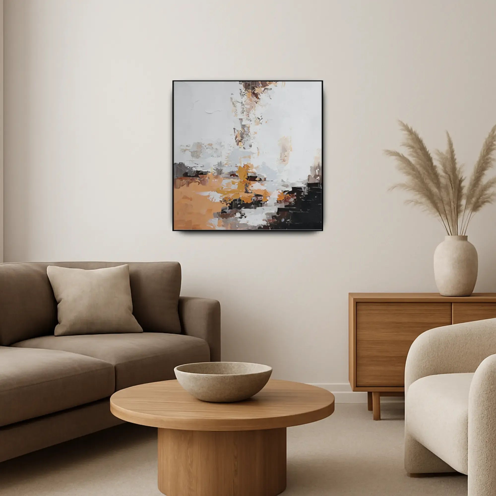 Großes Gemälde - Tranquillità Texturale