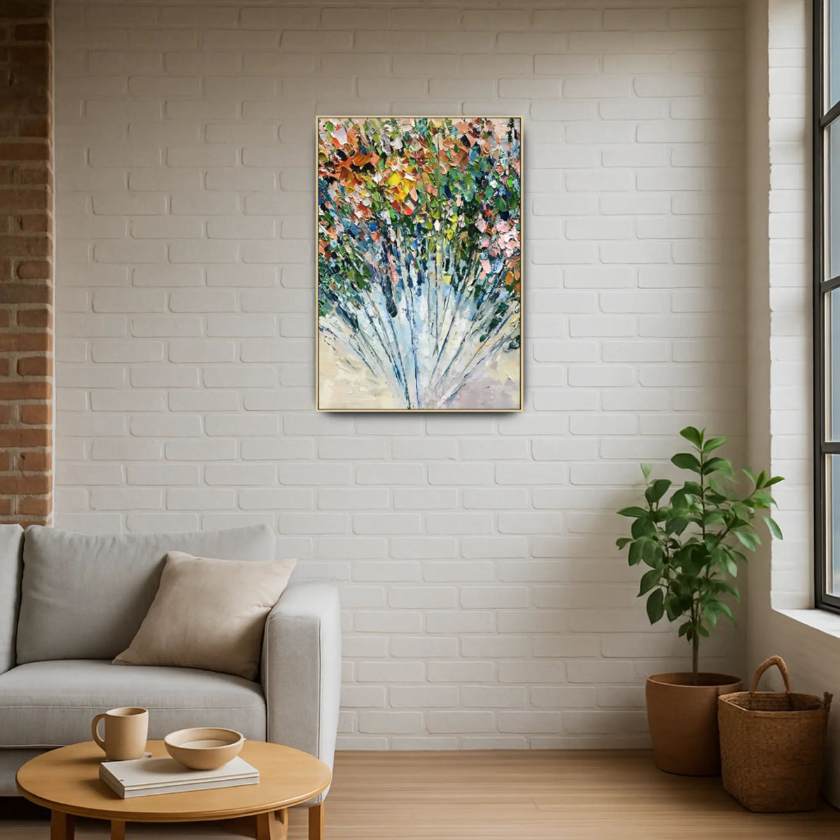 Großes Gemälde - Ráfaga Floral