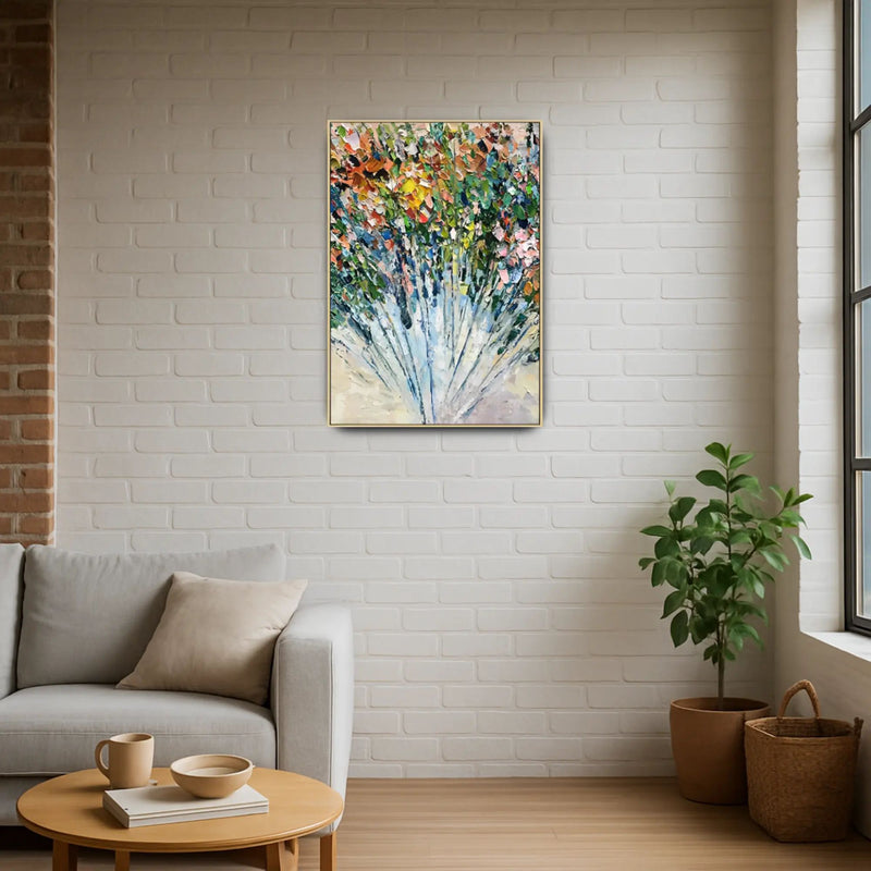 Großes Gemälde - Ráfaga Floral