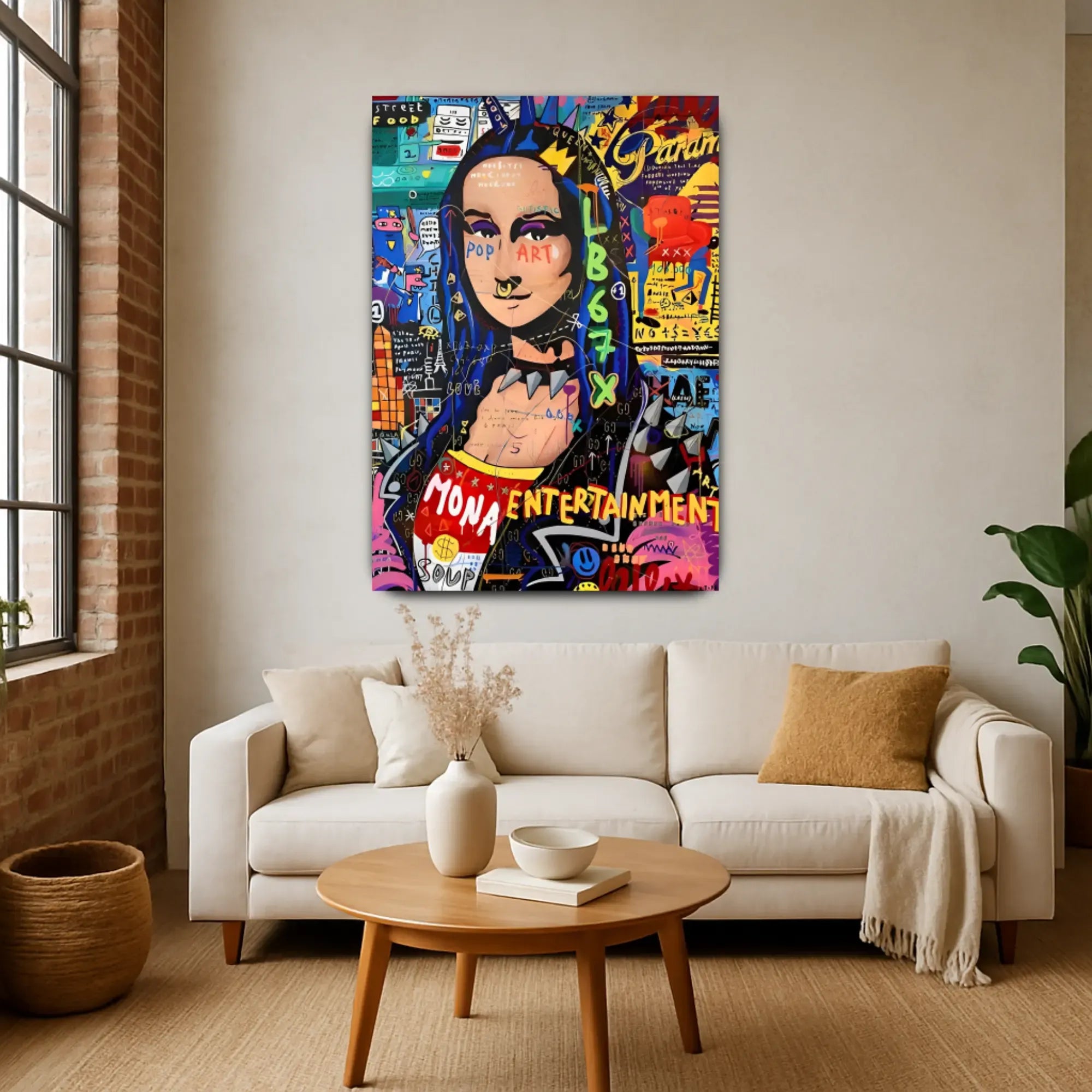 Großes Gemälde - Mona Pop