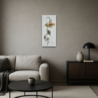 Großes Aquarellbild - Naturrealistisches Wandgemälde Élégie d’Helianthus