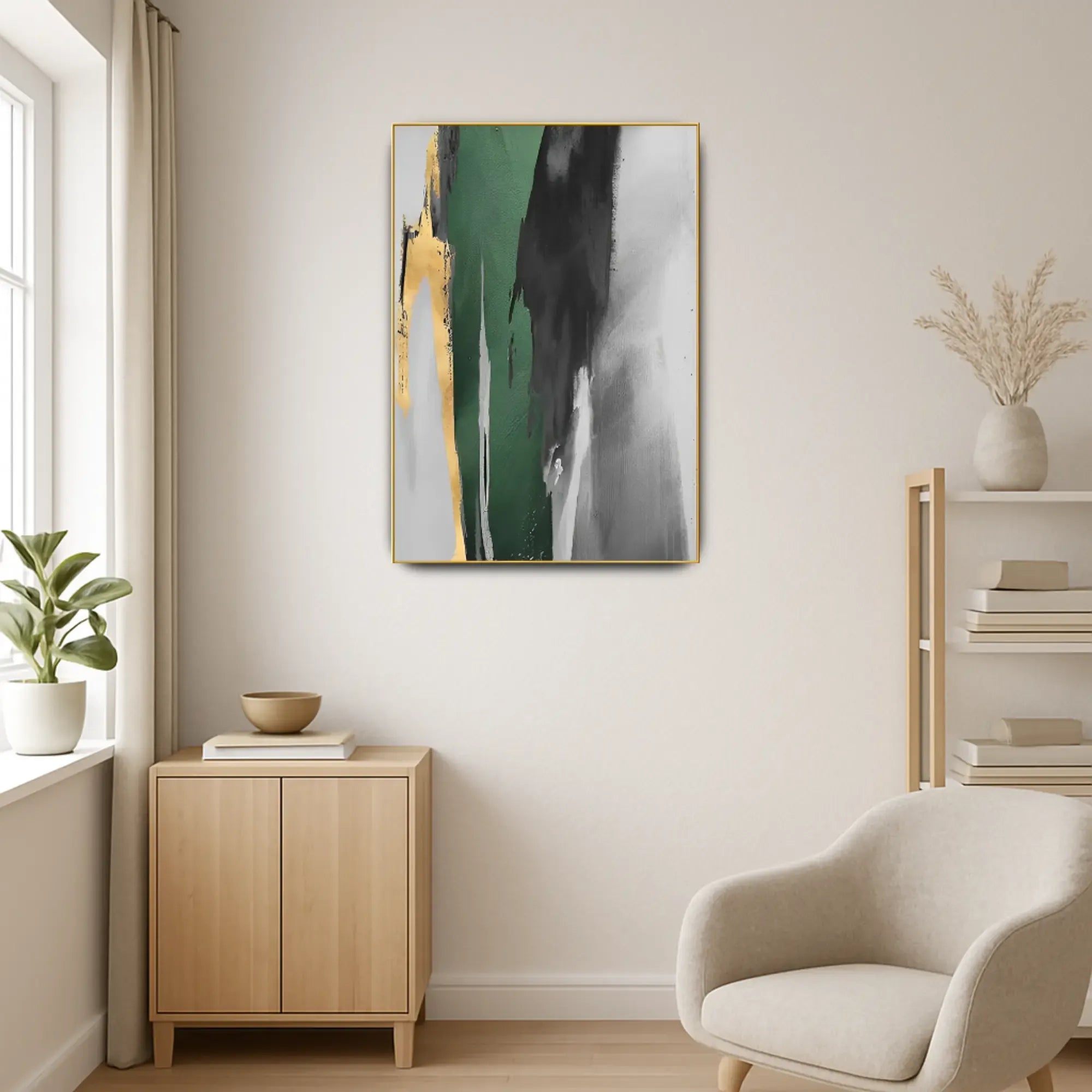 Großes Gemälde - Flujo de Esmeralda